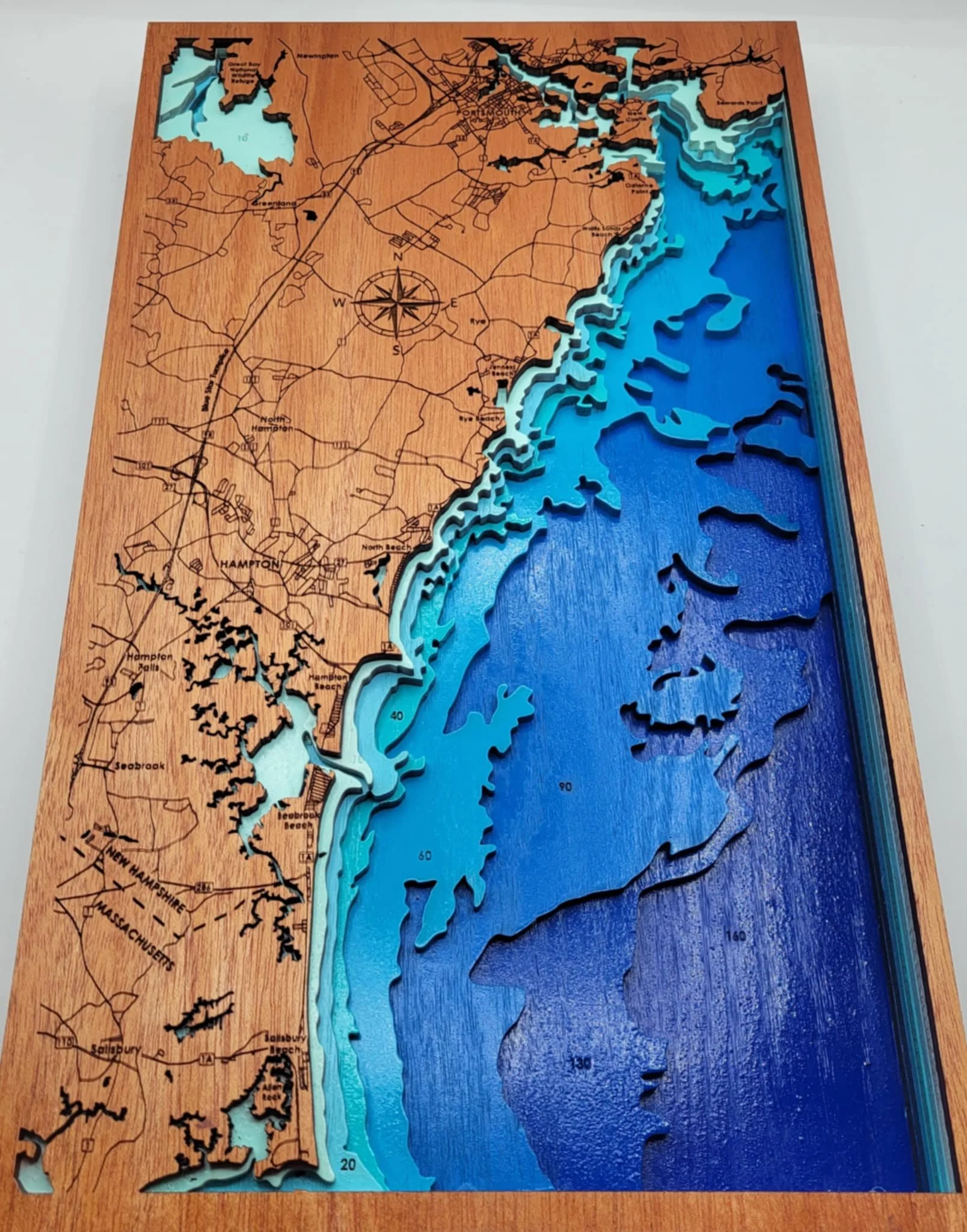 Topographical Map of the New Hampshire Seacoast