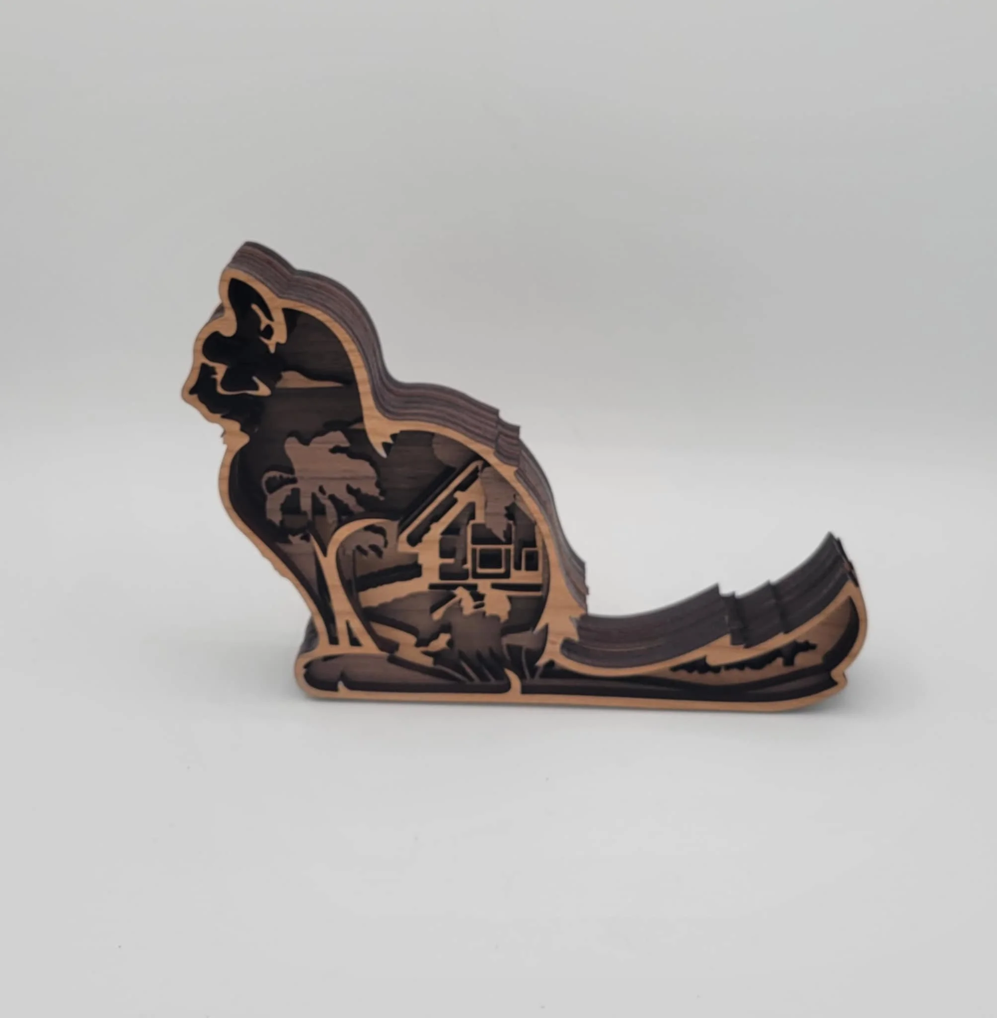 Multi-layered Cat Sign