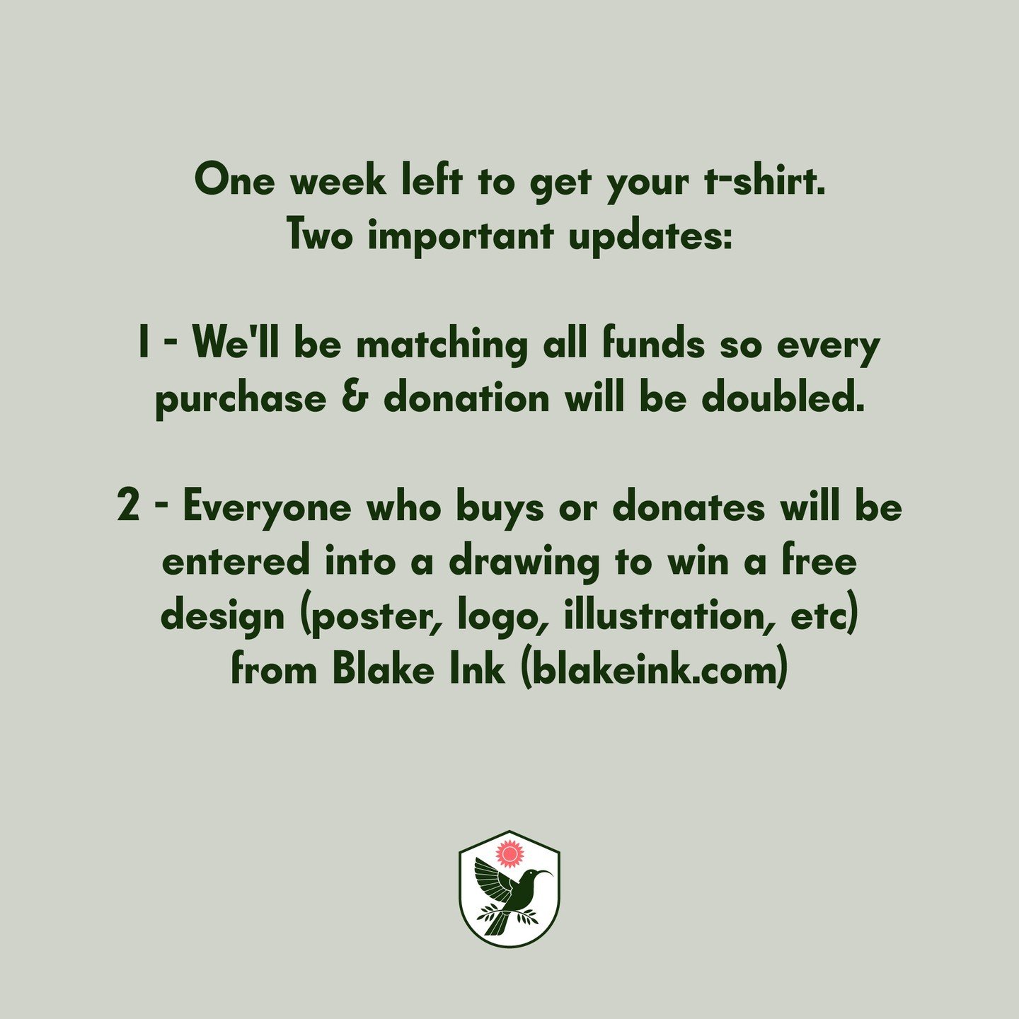 Double your donation to @thepcrf and win a design from local designer/jerk @blakeinkvt