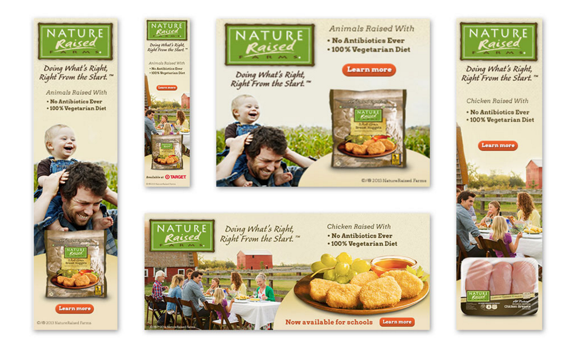 Tyson Nature Raised Digital Campaign