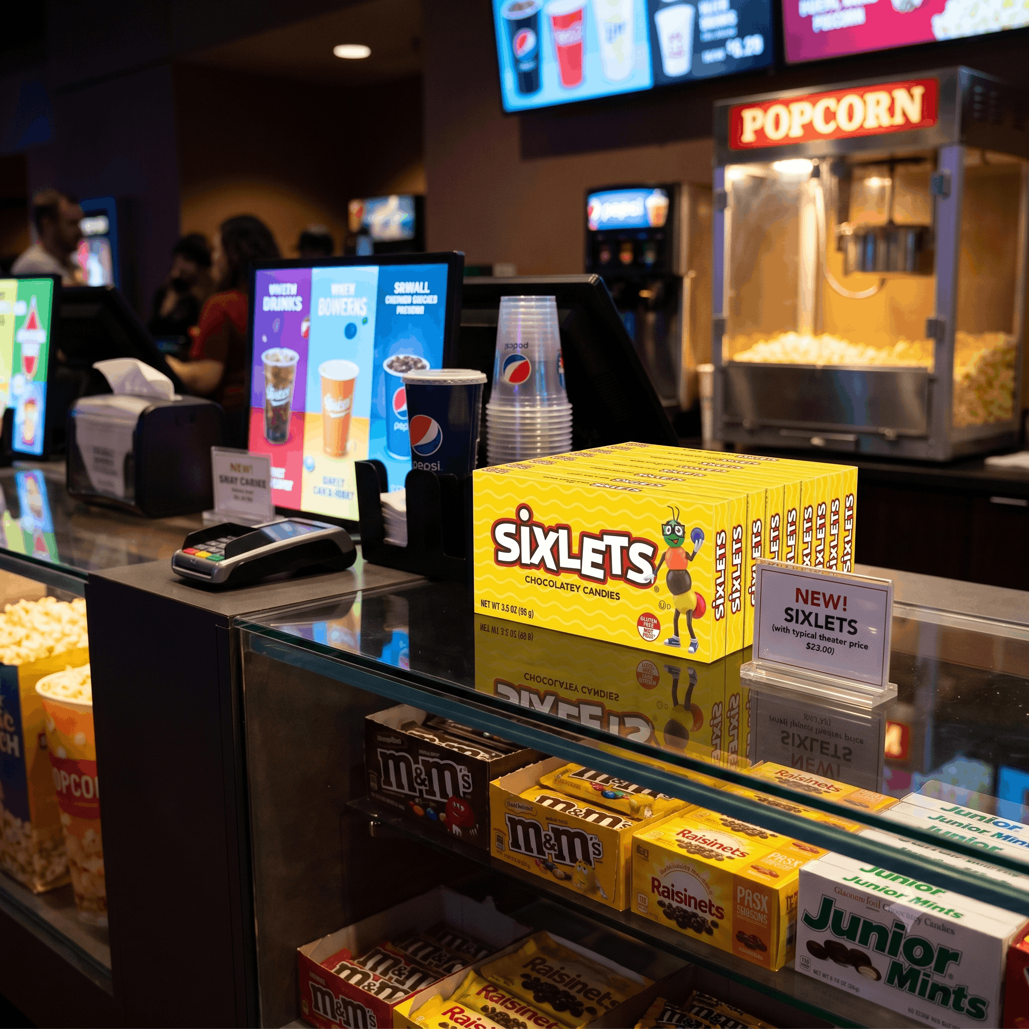 Sixlets Movie Theater Packaging