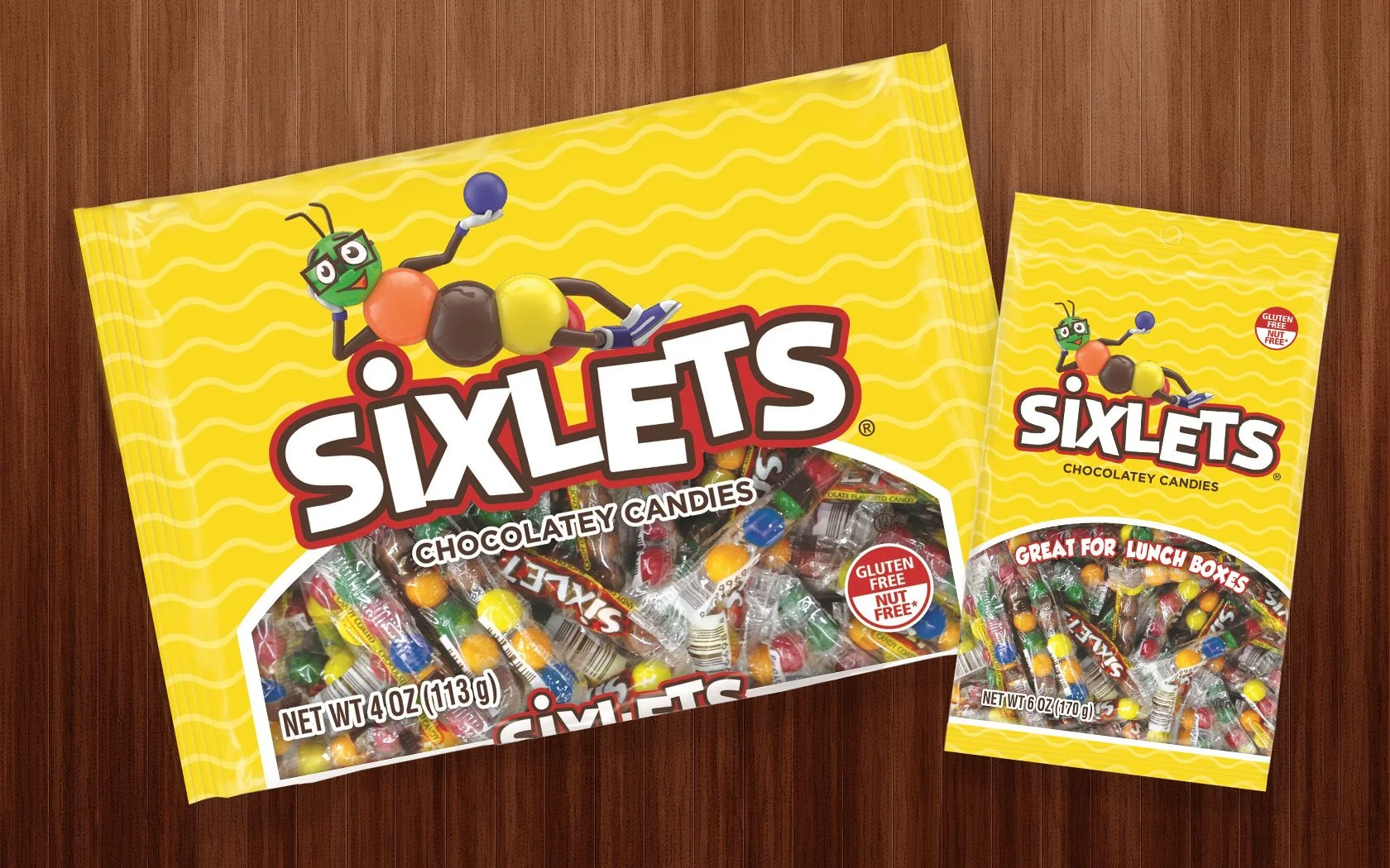 Sixlets Candy Rebrand and Packaging