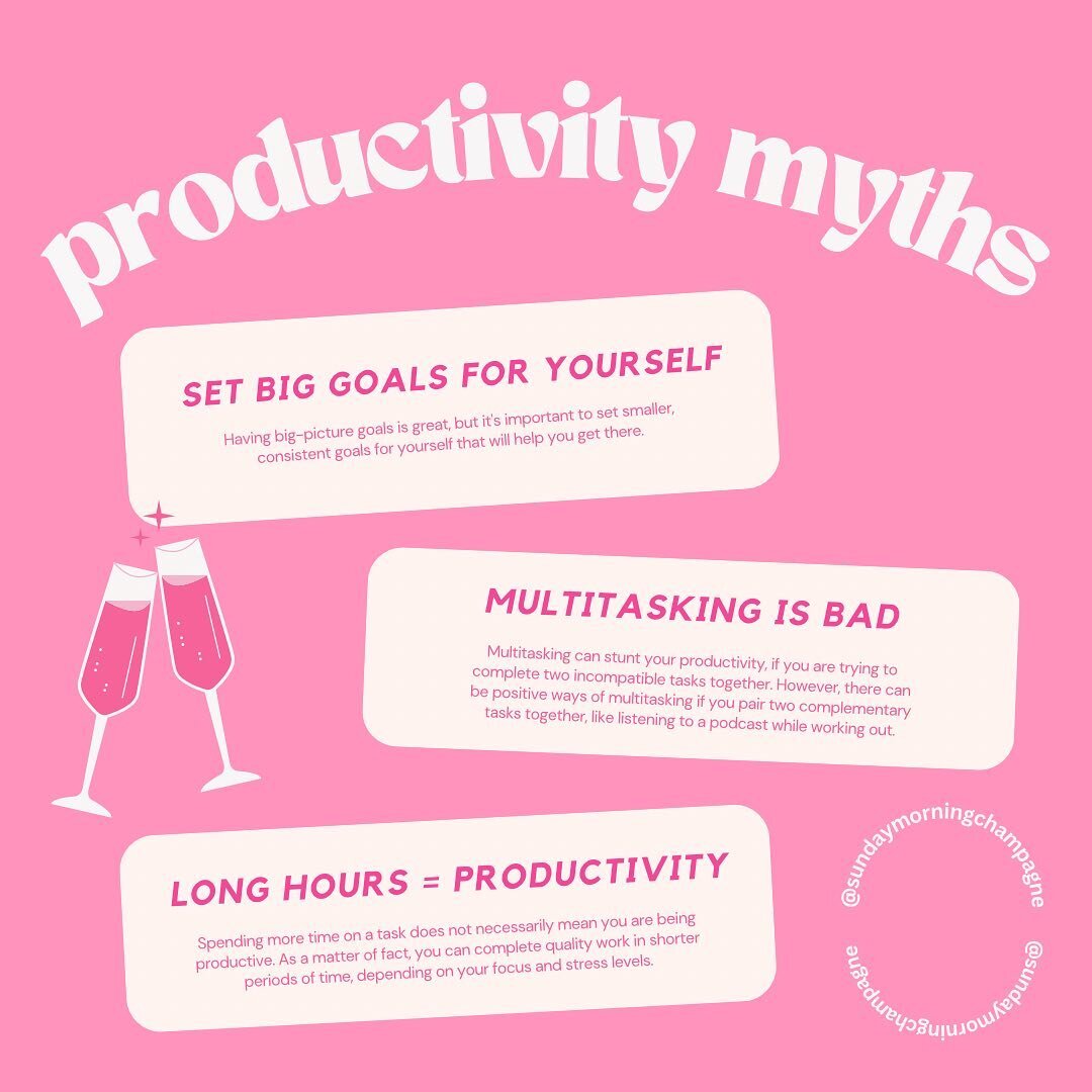 It&rsquo;s Monday and we are going into the week planning for success and productive&hellip; so I just wanted to share some myths about productivity and hopefully these help you get start and finish this week strong!