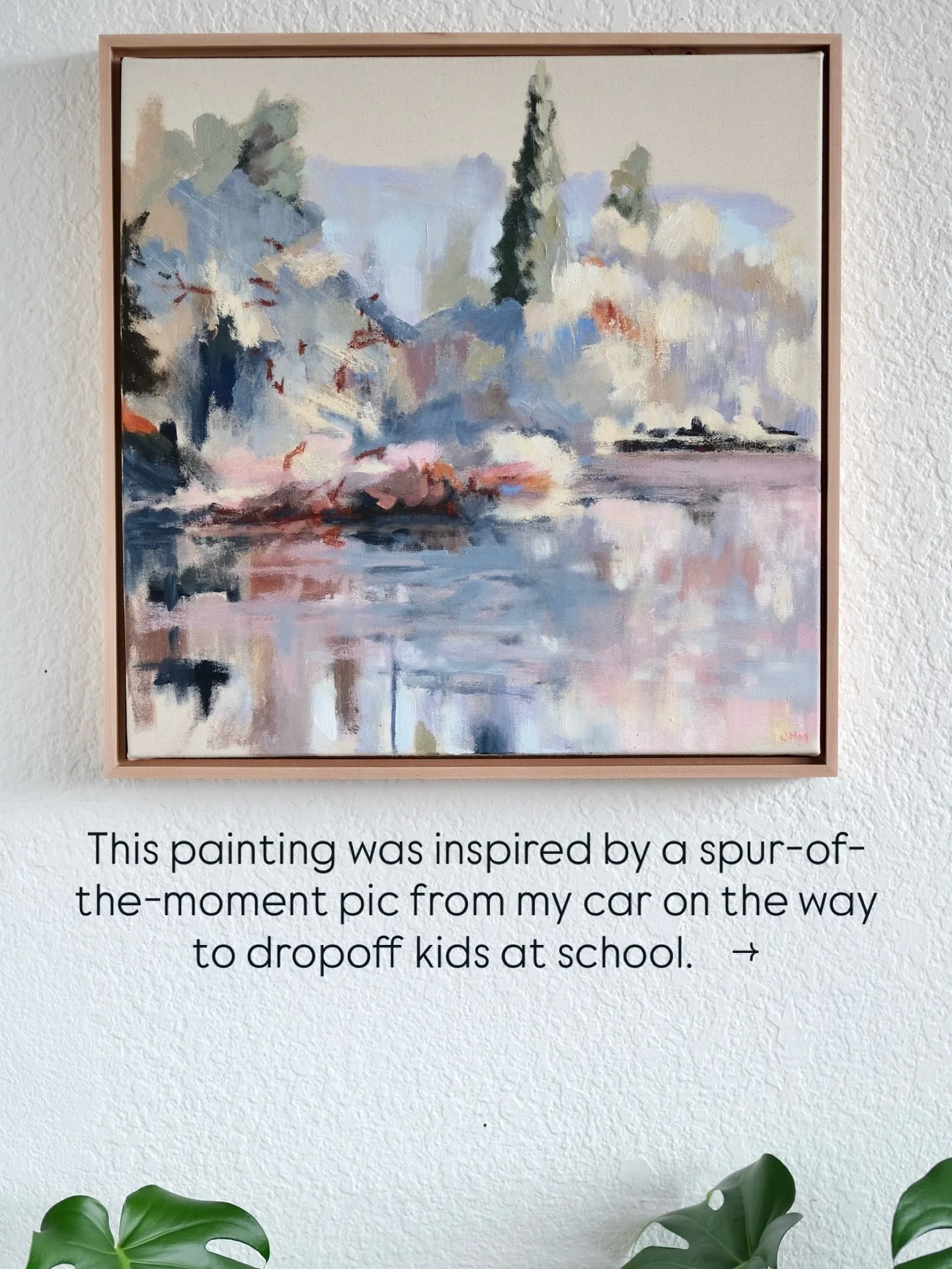 This painting is available! Head to my website or DM me for inquiries. And feel free to send this to anyone who needs a little winter magic in their life today. 🤍