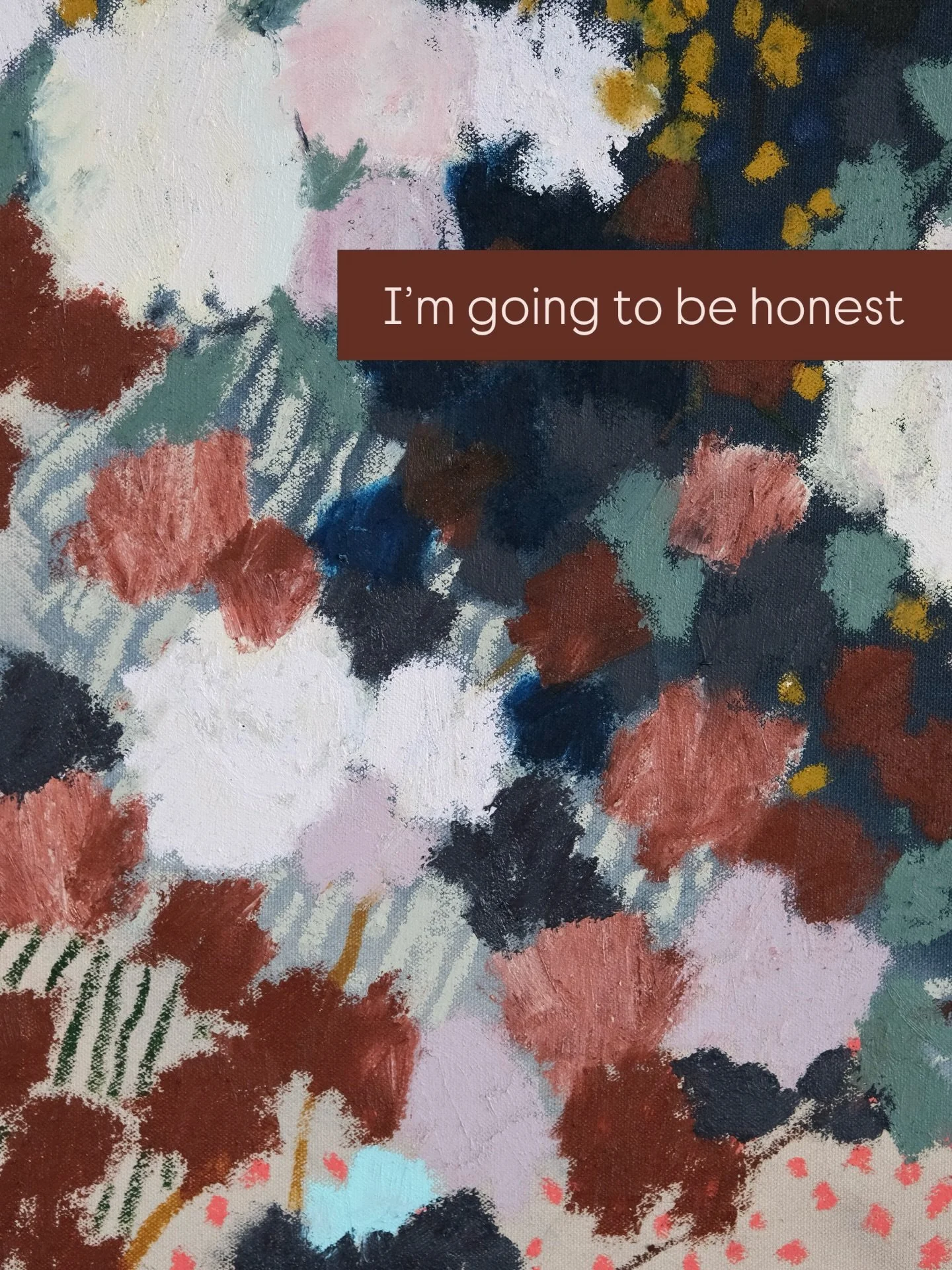 Enough all by itself. 

This piece has been entered for a local art show - first time I&rsquo;ve ever submitted something for a juried panel to decide yes or no! I&rsquo;m wishing this piece luck, but to my panting in case it&rsquo;s listening: I lov