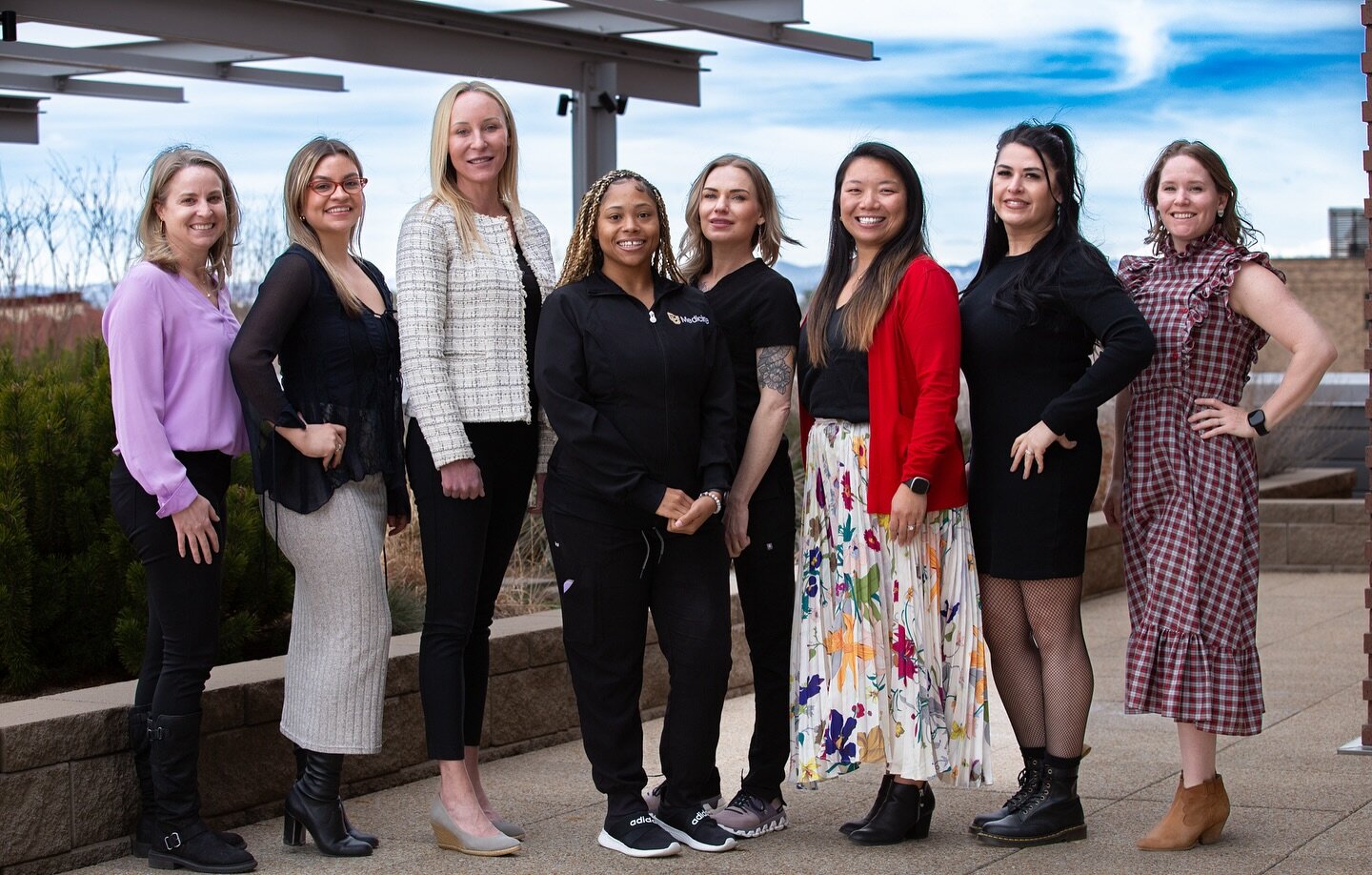 Celebrating #womenshistorymonth by acknowledging this amazing team of women who run CU Medicine Cosmetic Surgery behind the scenes.
L-R: Alina Rich, Kylie Ramirez, Brooke French, MD, Danielle Shields, Morrisa Morin, Jessica Wu, Felicia Martinez and B
