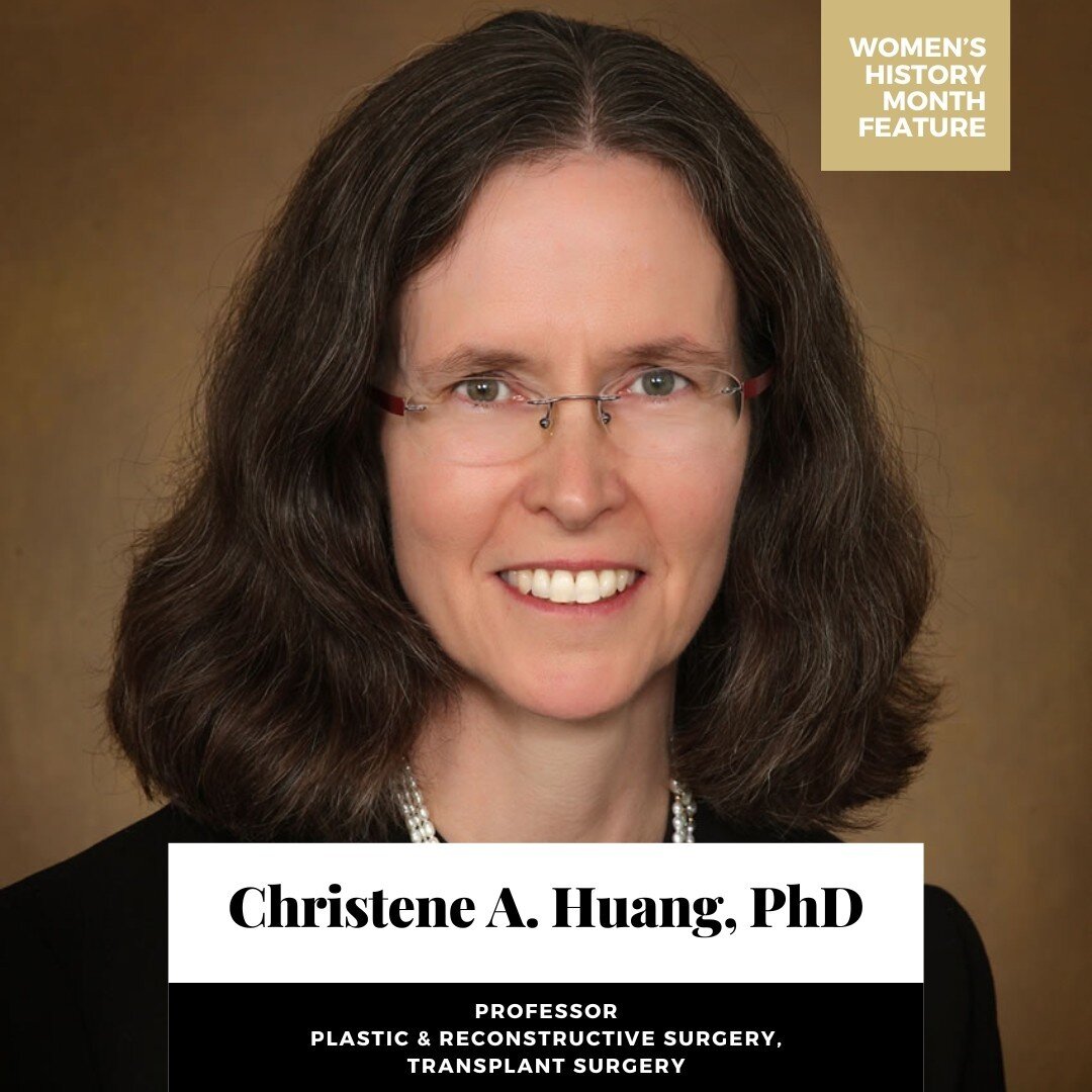 Today we celebrate Christene A. Huang, PhD. Professor Huang works with both the Plastic and Reconstructive and Transplant divisions within the CU Anschutz Department of Surgery.⁠
⁠
The Huang laboratory studies transplantation immunology with a focus 