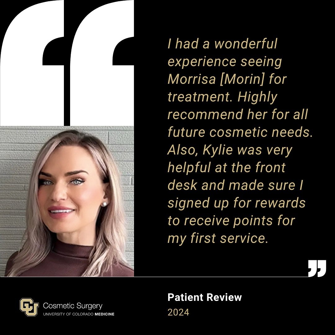 Thanks to this patient for leaving us a 5-star Google review! We love getting your feedback and strive to give everyone a 5-star experience. 

#aesthetician #cosmetics #cumedicine #googlereview