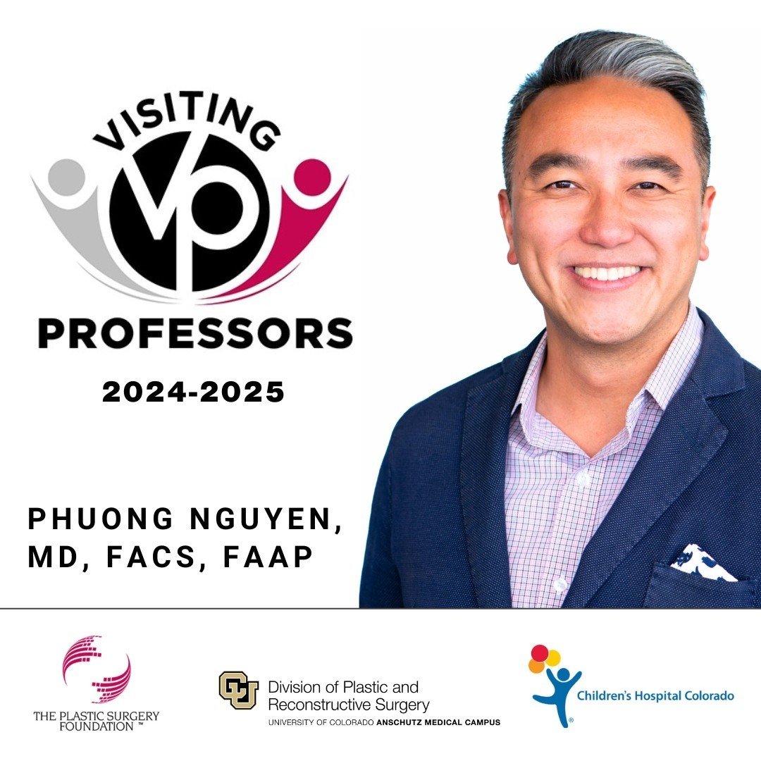 Phuong Nguyen, MD, FACS, FAAP, has been selected as a 2024-2025 Plastic Surgery Foundation (PSF) Visiting Professor! The PSF Visiting Professors instruct plastic surgery residents utilizing their clinical, technical and educational expertise. Dr. Ngu