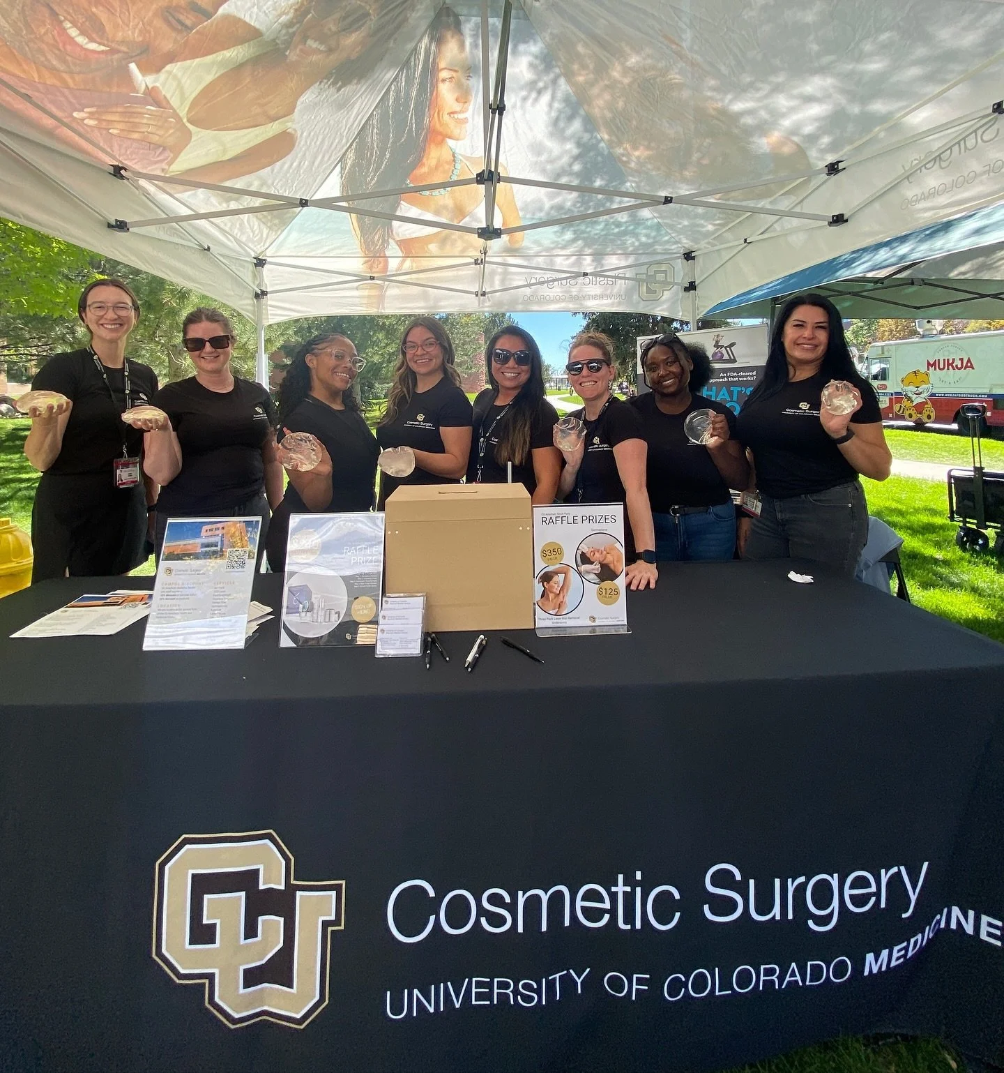 We couldn&rsquo;t have asked for a better day for the #anschutzbp ! Thanks to everyone who stopped by our booth. We adore our @cuanschutz and @cu.medicine communities. 

#cuanschutzblockparty2024 #cuanschutzblockparty  #cuanschutz #cuanschutzmedicalc