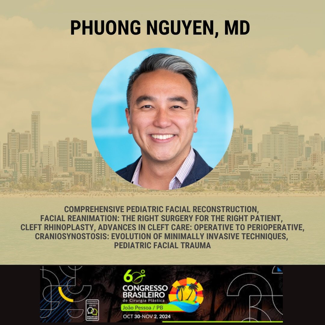 Phuong Nguyen, MD, will be speaking about and teaching courses related to a variety of pediatric plastic surgery topics at the 60th Brazilian Congress of Plastic Surgery in Jo&atilde;o Pessoa, Brazil. Click the @cuplasticsurgery link in bio for the f