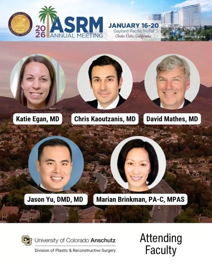 We have quite the crew attending the American Society for Reconstructive Microsurgery @asrm_micro annual meeting. We look forward to sharing 10 presentations and several posters with this incredible microsurgery community. See you in Chula Vista, CA!