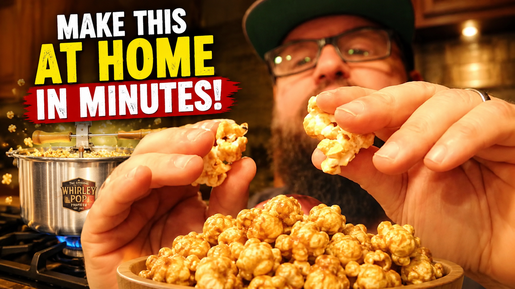 Perfect Caramel Corn at Home! Whirley Pop Popcorn Recipe