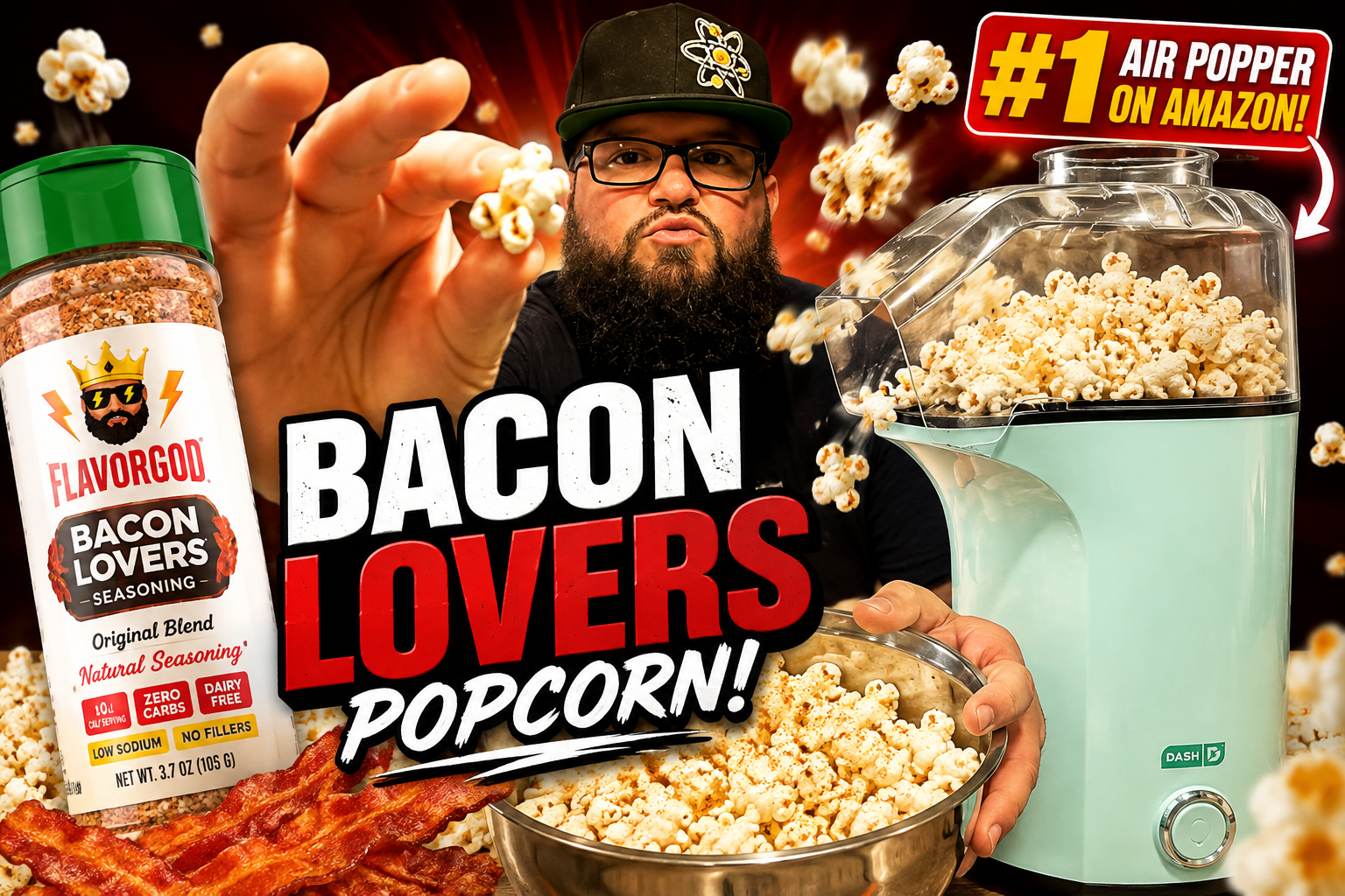 I Put BACON on Amazon’s #1 Popcorn Maker… 🤯