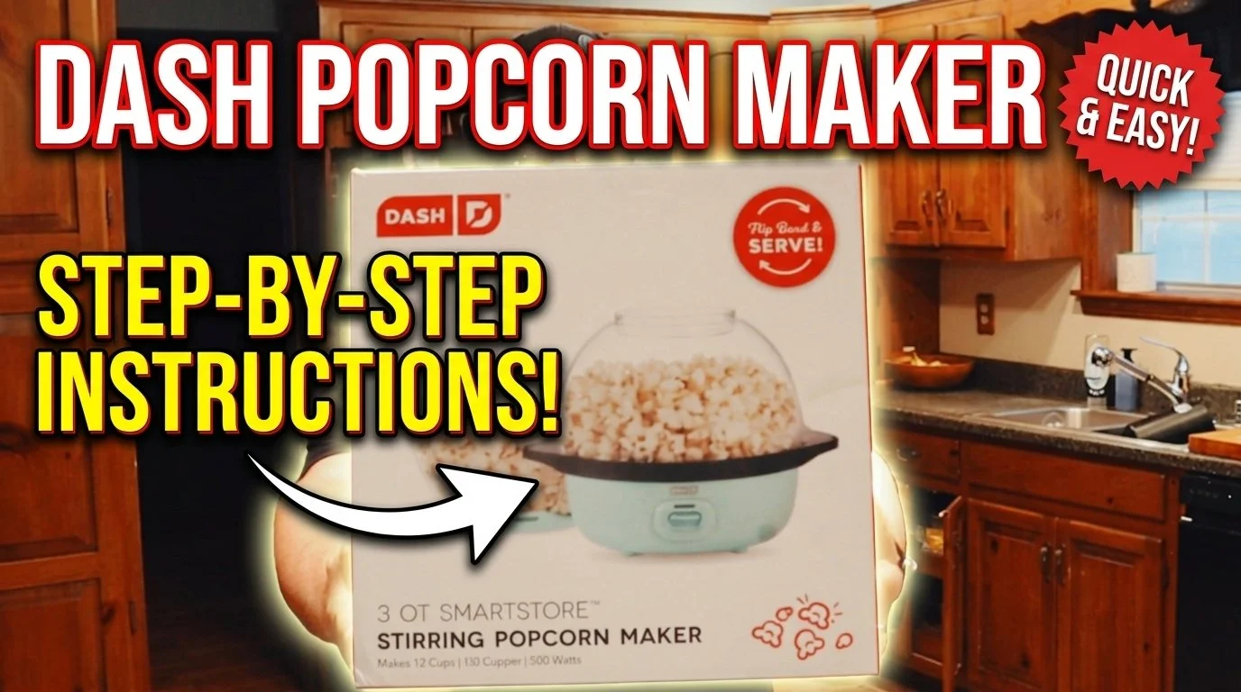 DASH Stirring Popcorn Maker Instruction 🍿 | Kettle Corn Recipe