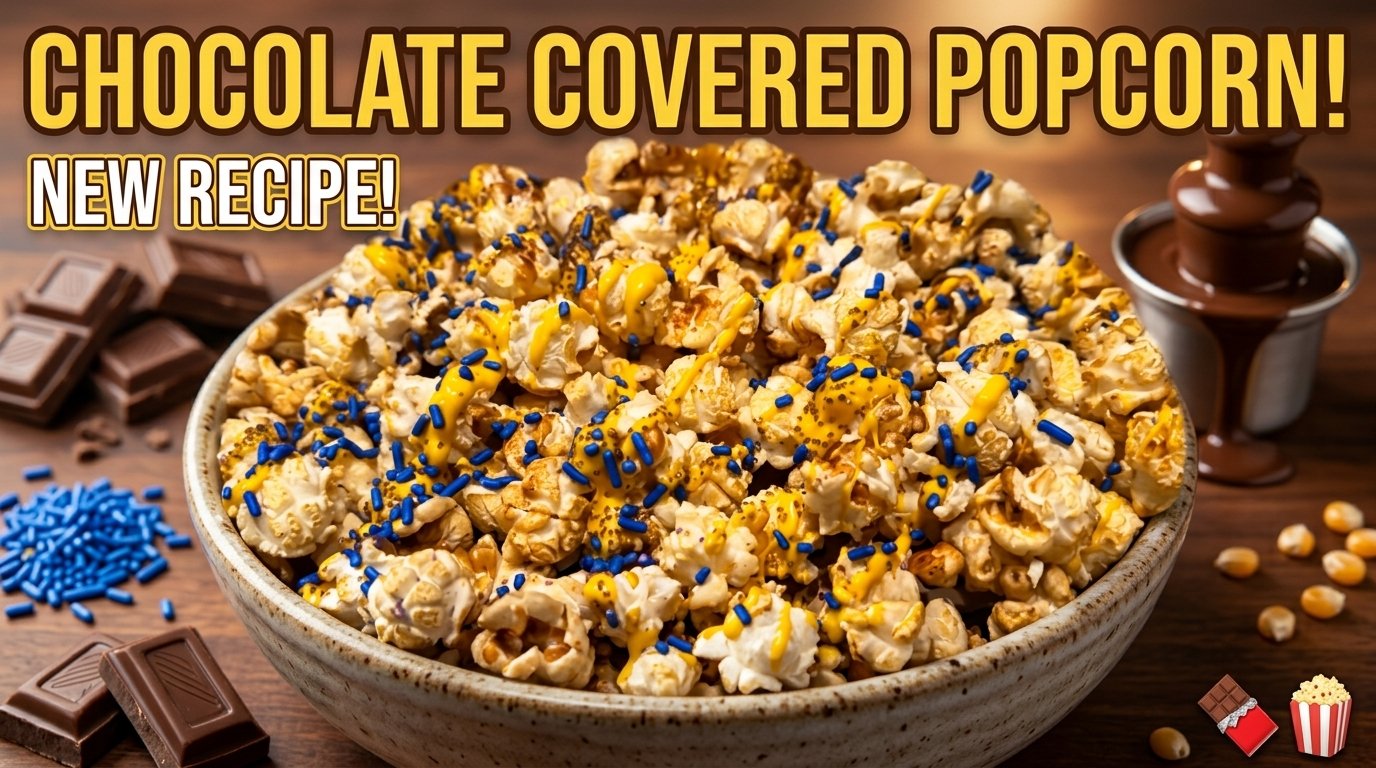 We Turned Kettle Corn Into THIS! 🍿💛💙 | Chocolate Covered Kettle Corn