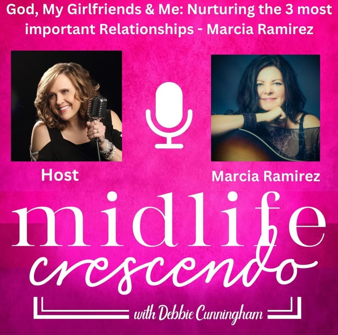 I had the opportunity to talk a bit about my book and my women&rsquo;s non-profit @godandmygirlfriendsministries on the @midlifecrescendo podcast, hosted by my friend, @debbiecunninghamofficial. I believe in this message so much that I&rsquo;m always