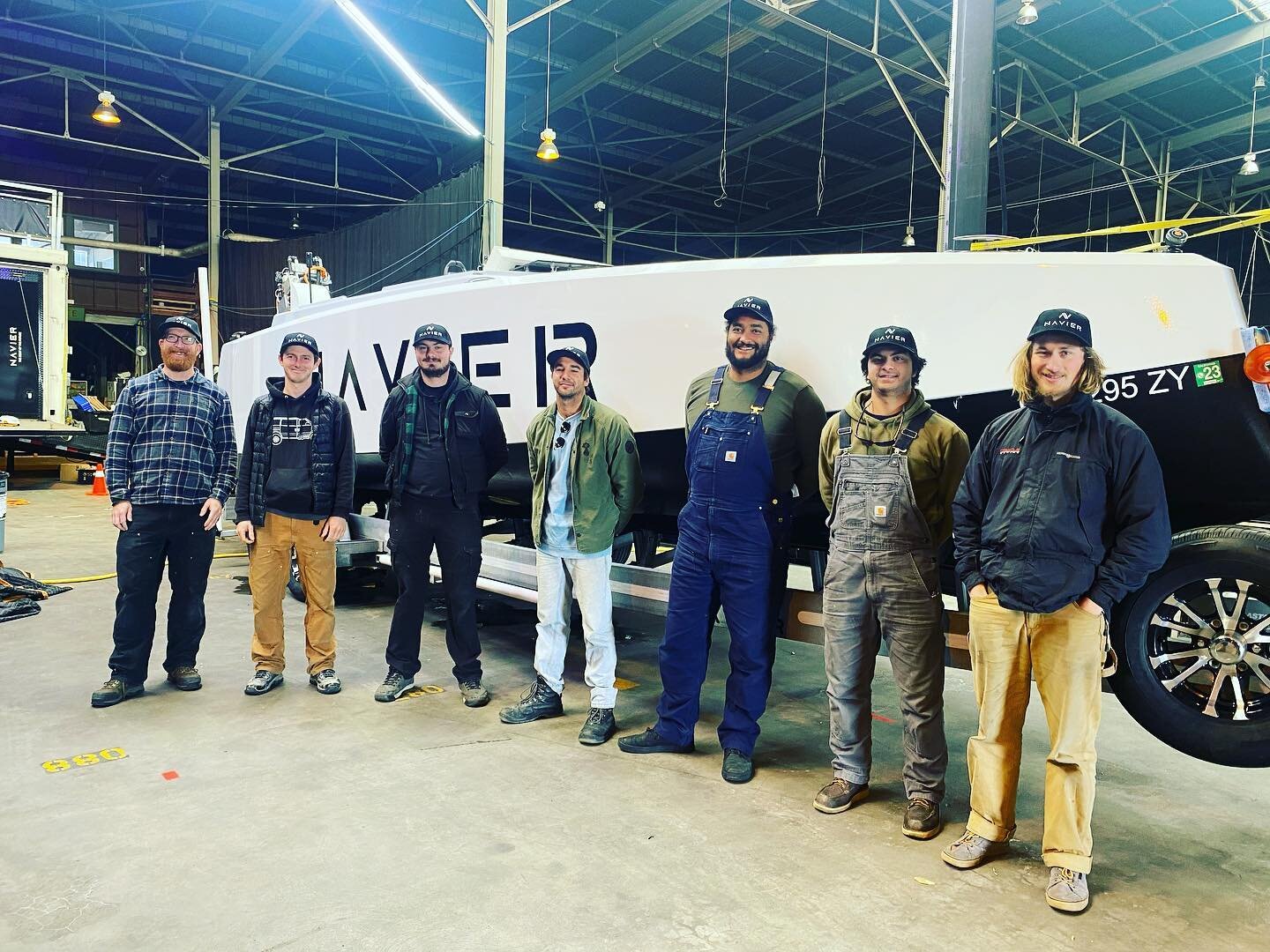 Another awesome site visit for the apprentices in #boatworks101 to check out the latest electric boats to hit the market. @navierboat has made some incredible progress in the last year bringing #hydrofoil #electric boats to the market to further the 