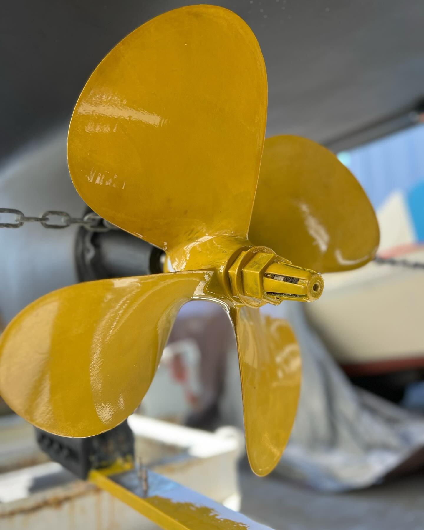 That moment when you have a beautiful new coat of Propspeed 😍 

@propspeed keeps your boat looking and performing its best by preventing marine growth and corrosion on your propeller, rudder and other underwater gear. It&rsquo;ll save you time and m