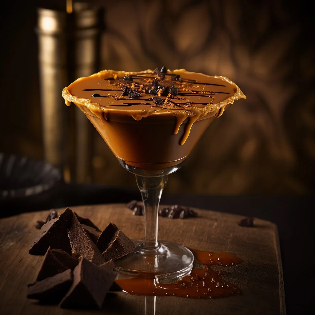 Salted Caramel Espresso Martini with Dark Chocolate Shavings — Crooked
