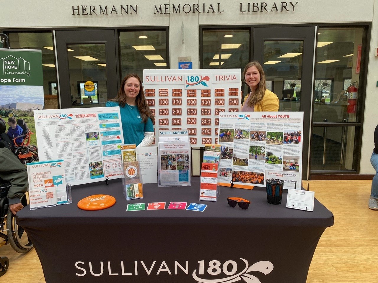 🌎 Sullivan 180 is at @suny_sullivan's Earth Day Celebration until 2:00 p.m.! Come by to grab a 2024 Community Resource Guide, check out our programming, and participate in Sullivan 180 Trivia.