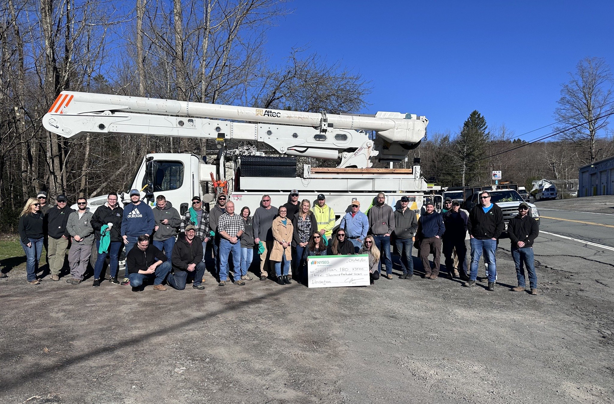 Big shout-out to the incredible @nyseg.co  team at the Liberty office! 🌎 They're celebrating Earth Day by rolling up their sleeves and volunteering to clean up the stunning Sullivan O&amp;W Rail Trail segments in Liberty and Parksville. 🌿 

On top 