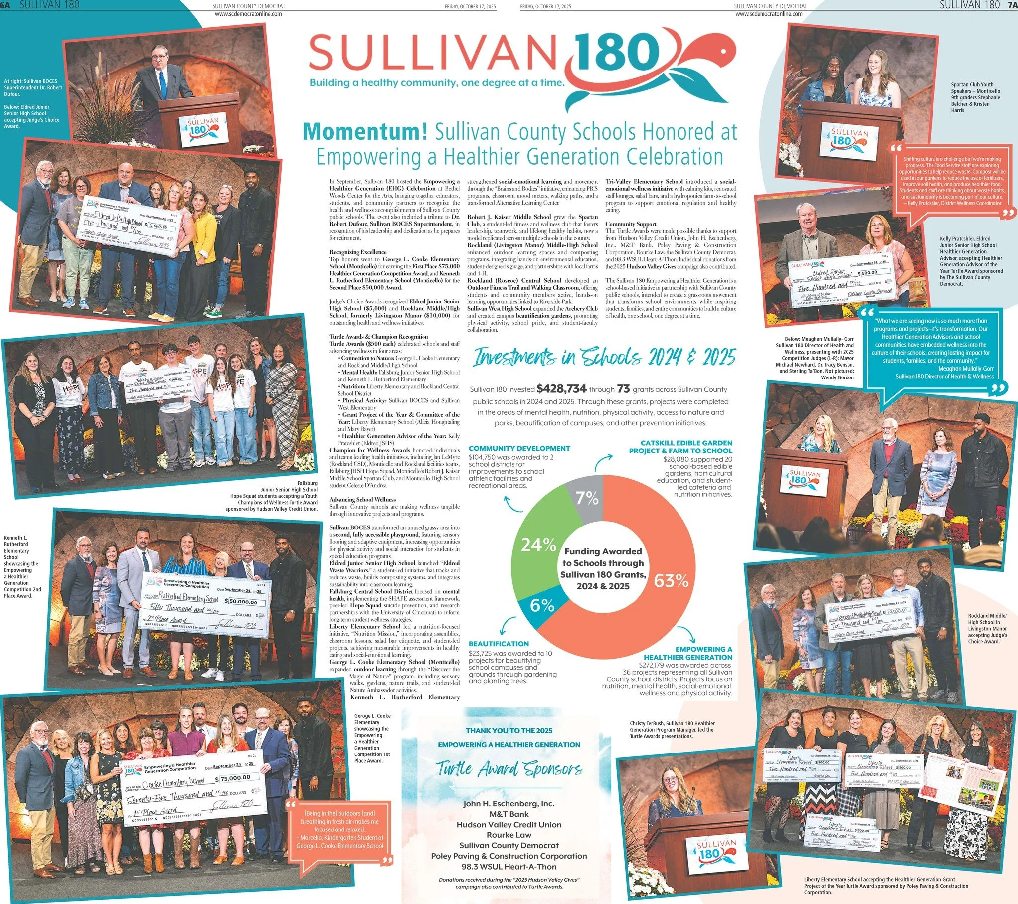🎉 𝗠𝗶𝘀𝘀𝗲𝗱 𝘁𝗵𝗲 𝗘𝗺𝗽𝗼𝘄𝗲𝗿𝗶𝗻𝗴 𝗮 𝗛𝗲𝗮𝗹𝘁𝗵𝗶𝗲𝗿 𝗚𝗲𝗻𝗲𝗿𝗮𝘁𝗶𝗼𝗻 𝗖𝗲𝗹𝗲𝗯𝗿𝗮𝘁𝗶𝗼𝗻?

Don&rsquo;t worry! You can read all about the event, the award winners, and the exciting momentum happening in schools across Sullivan Cou