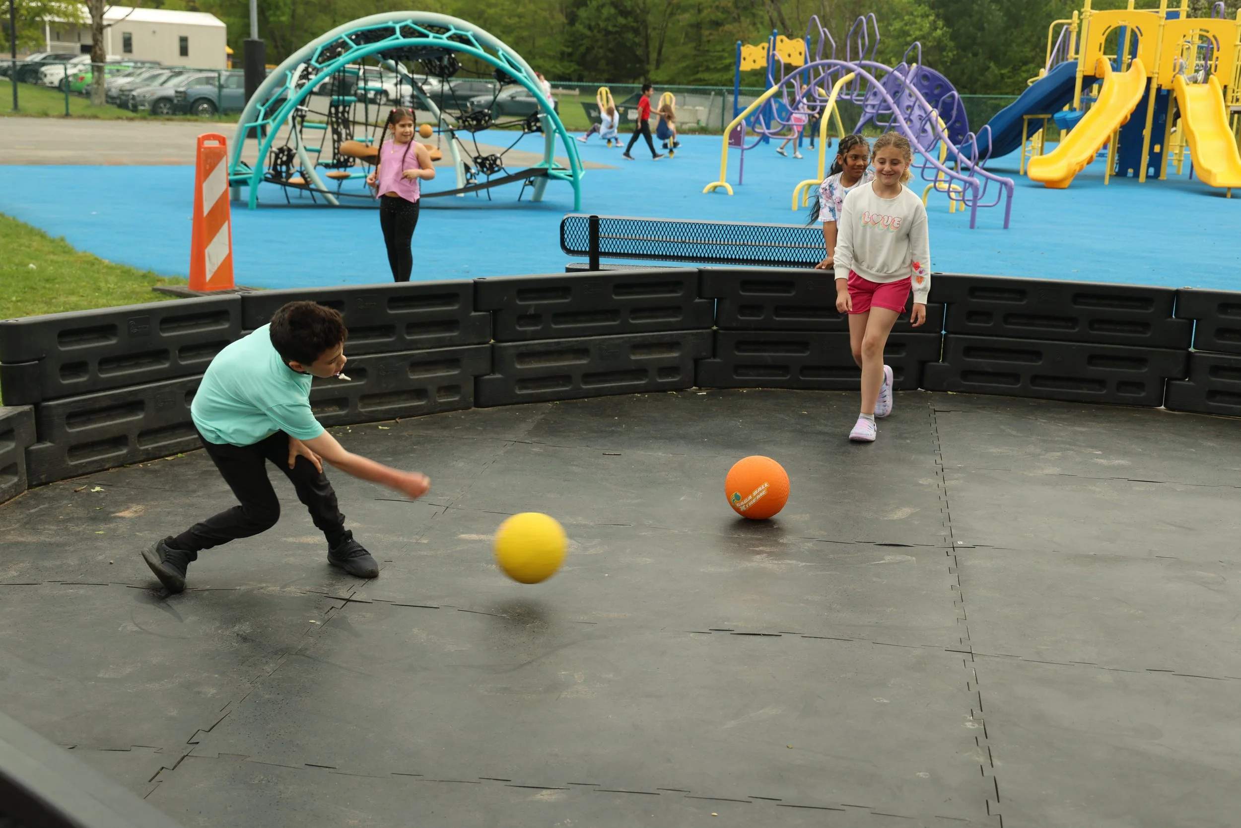 Fallsburg BCES Gaga ball pit.JPG