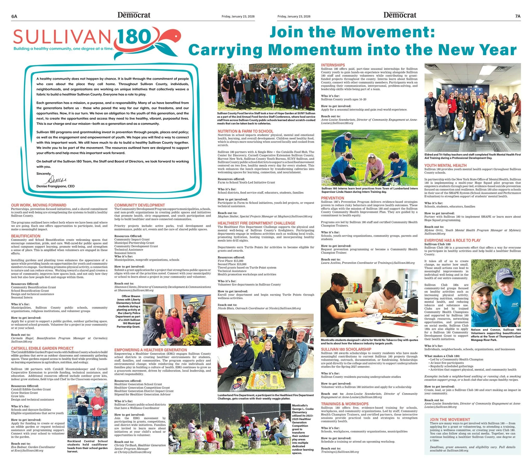 We&rsquo;re carrying momentum from 2025 into the new year.

🗞 Read &ldquo;Join the Movement: Carrying Momentum into the New Year&rdquo; in tomorrow&rsquo;s @sullcodemocrat  and learn how you can be part of the work ahead.