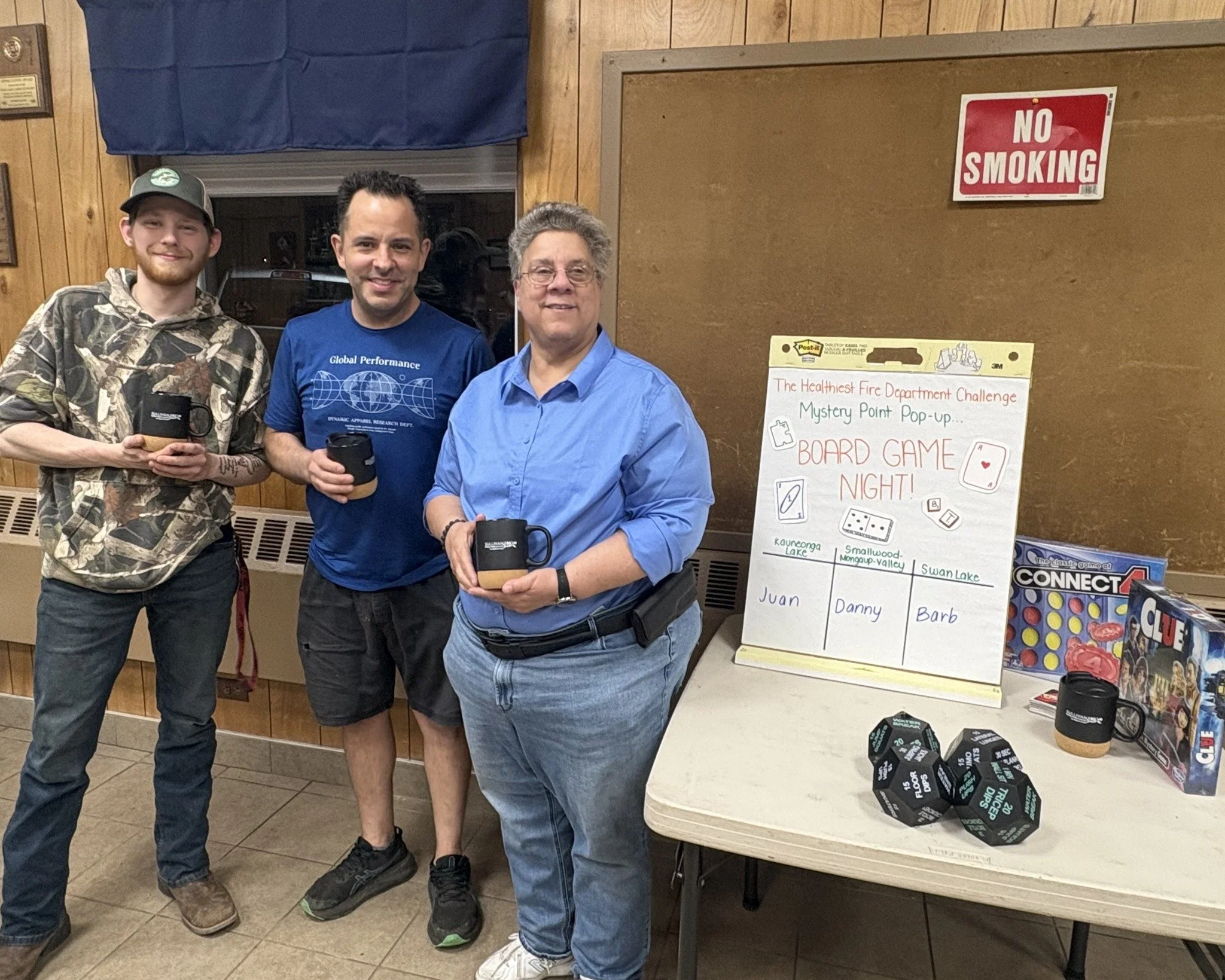 🧩 𝗙𝗶𝗿𝘀𝘁 𝗘𝘃𝗲𝗿 𝗠𝘆𝘀𝘁𝗲𝗿𝘆 𝗣𝗼𝗶𝗻𝘁 𝗣𝗼𝗽 𝗨𝗽! 

The Sullivan 180 Healthiest Fire Department Challenge held the first ever Mystery Point Pop Up last night hosted by Swan Lake Fire Department! 

On April 1, participating departments rec