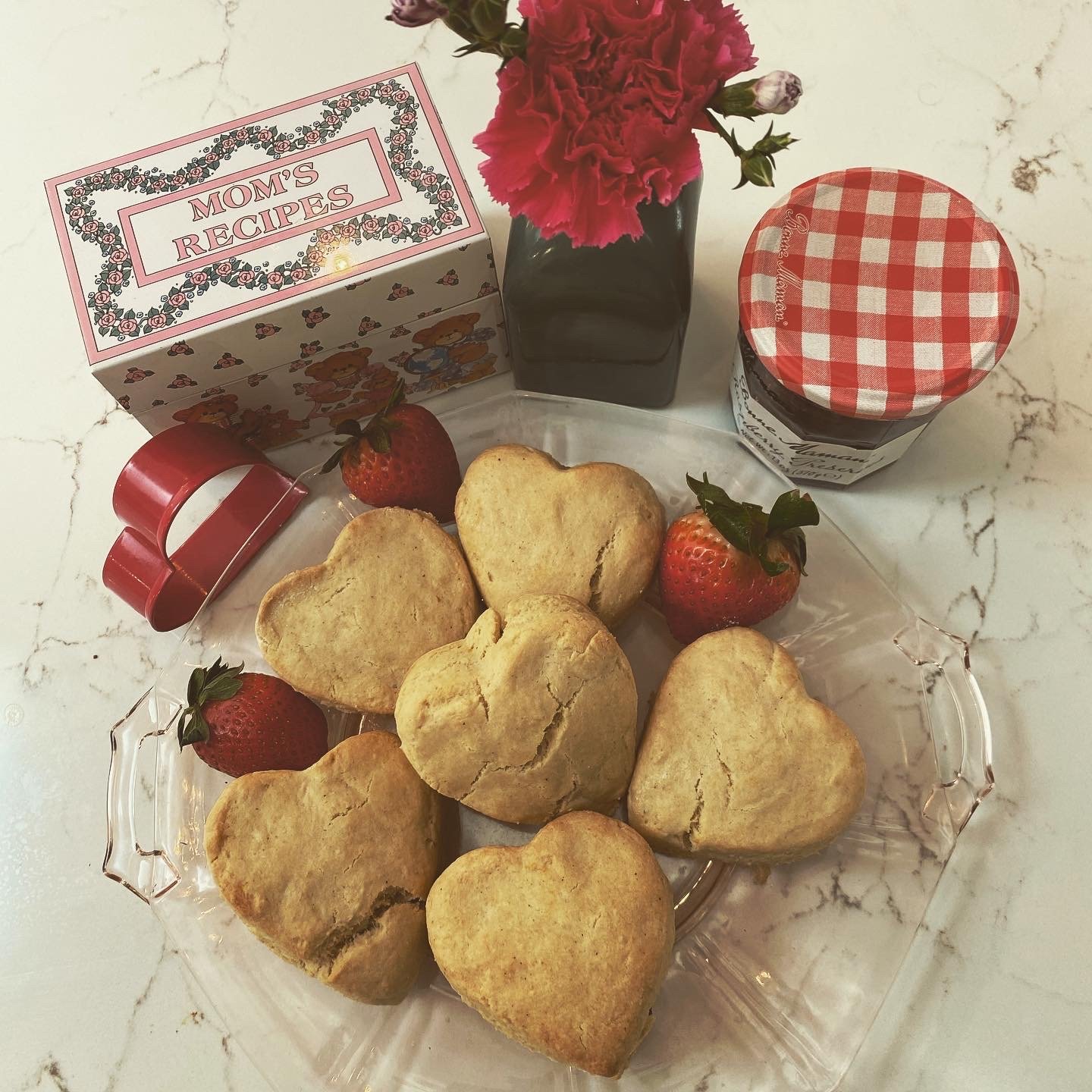 valentine scones - Gluten and Dairy free