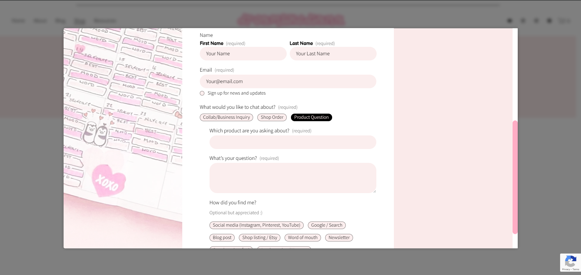 dreamlikediana - product question.png