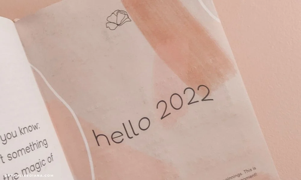 lavendaire's 2022 artist of life workbook physical version in peach