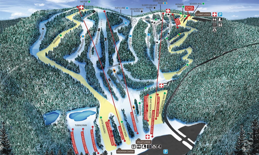 blue mountain resort pa trail map