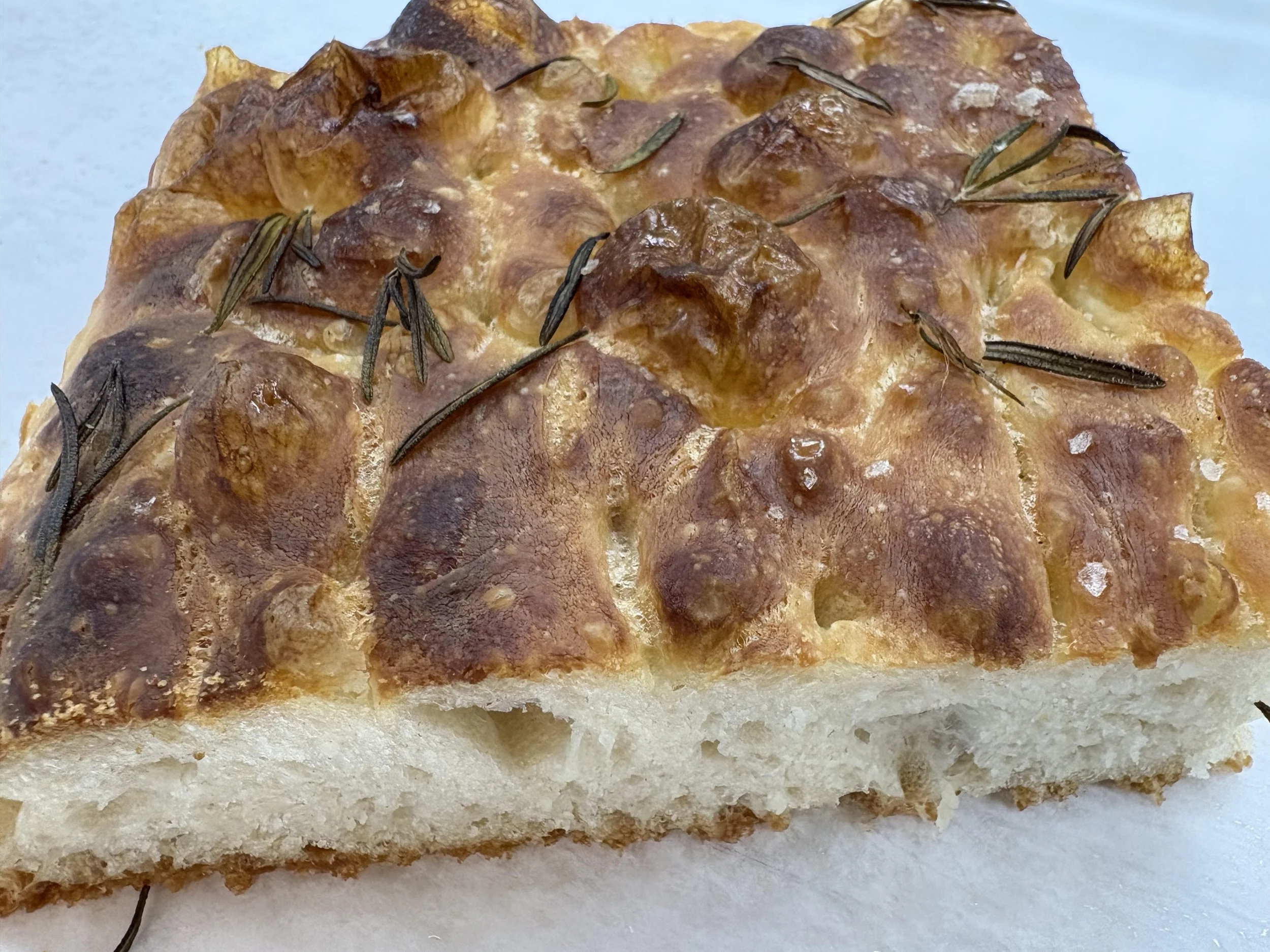 Saturday: Rosemary Sea Salt Focaccia