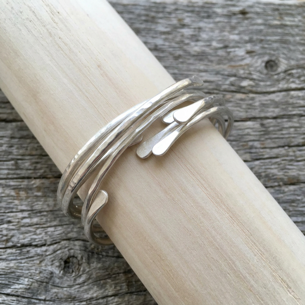 Set of Five Sterling Bonnie Bracelets