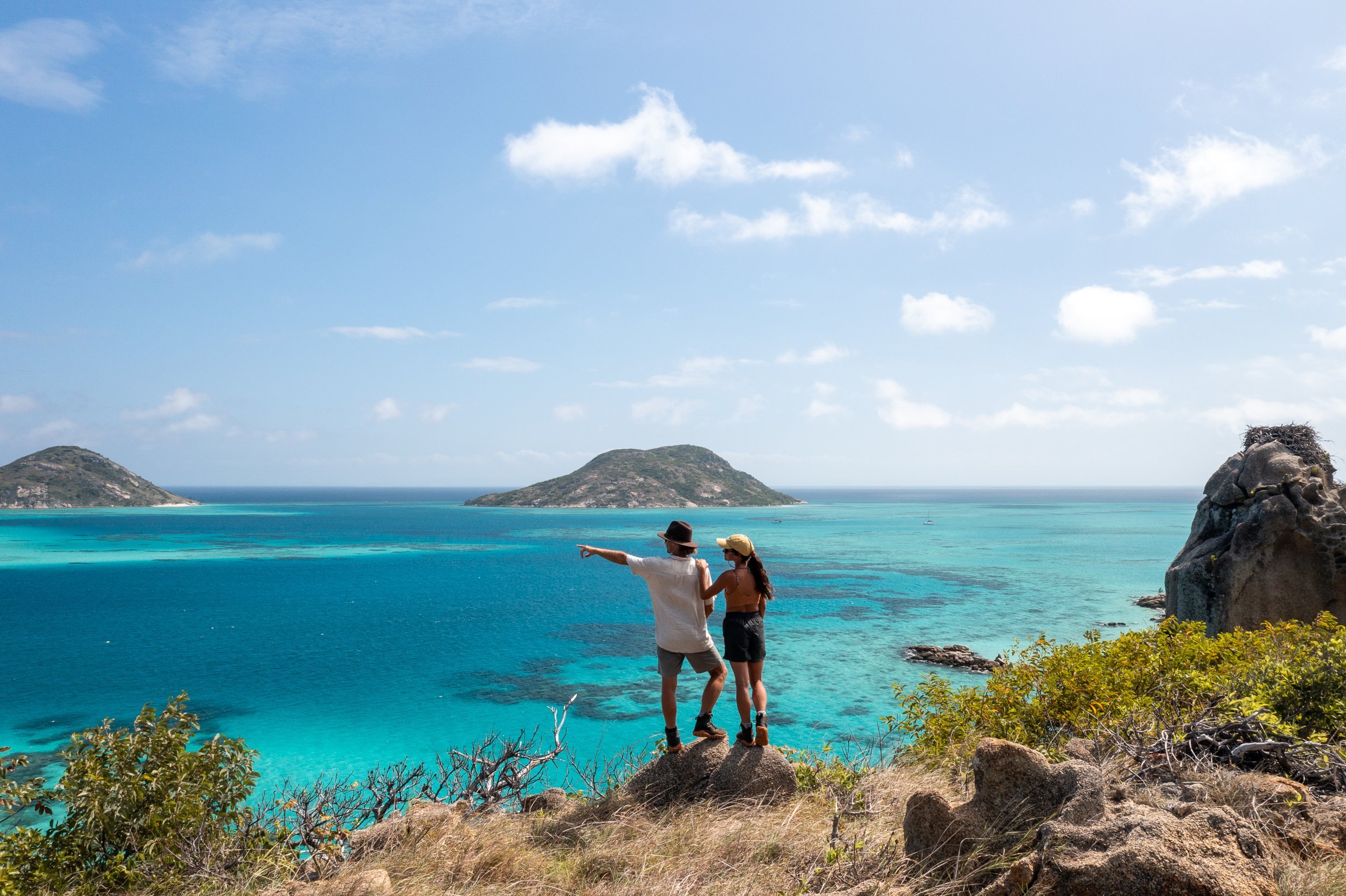 The beautiful blue lagoon at Lizard Island, Tropical North Queensland (Australia).