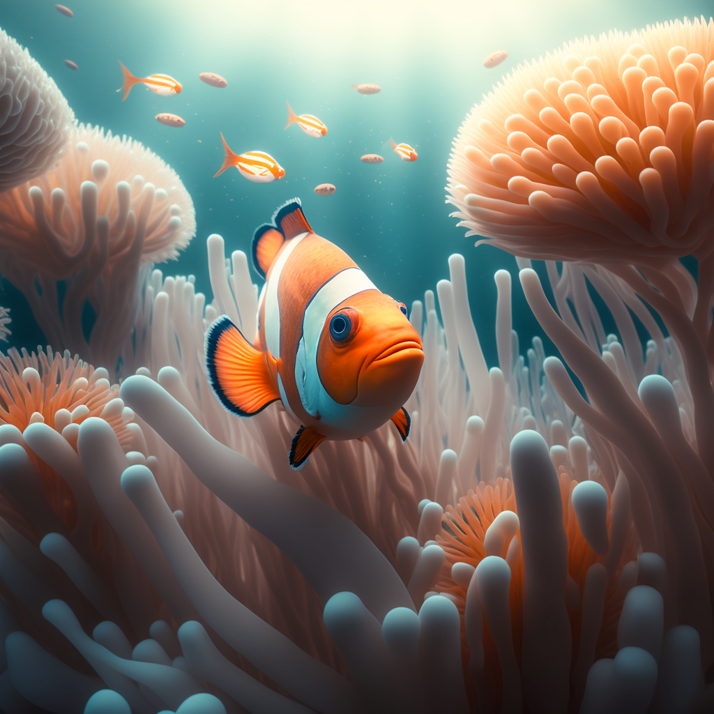 thegreenertwo_clownfish_swimming_around_lily_flowers_mega_wide__d992b4db-4998-4052-8a24-b6bb51408af0.png