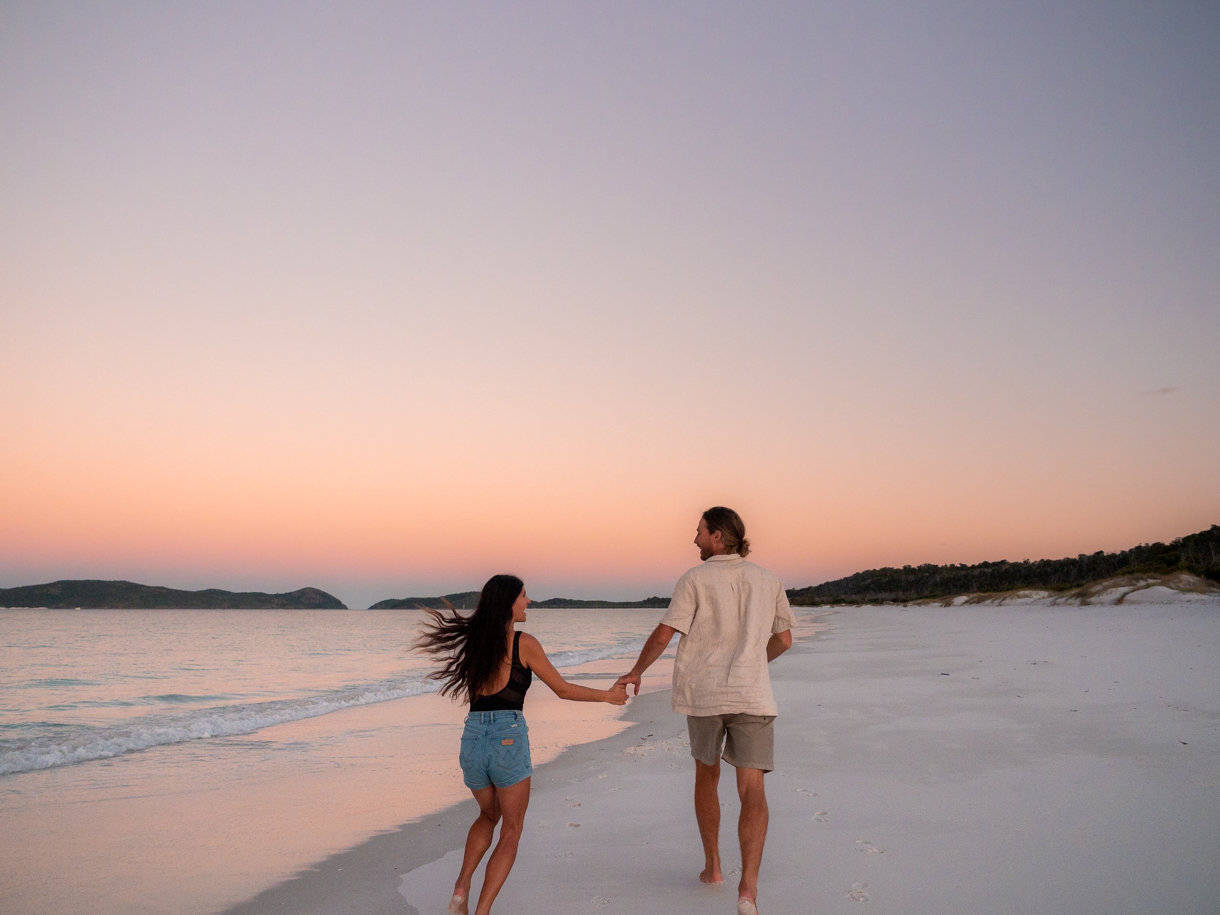 Whitehaven Beach Sunsets.
A dazzling sunset on Whitehaven Beach in the Whitsundays.