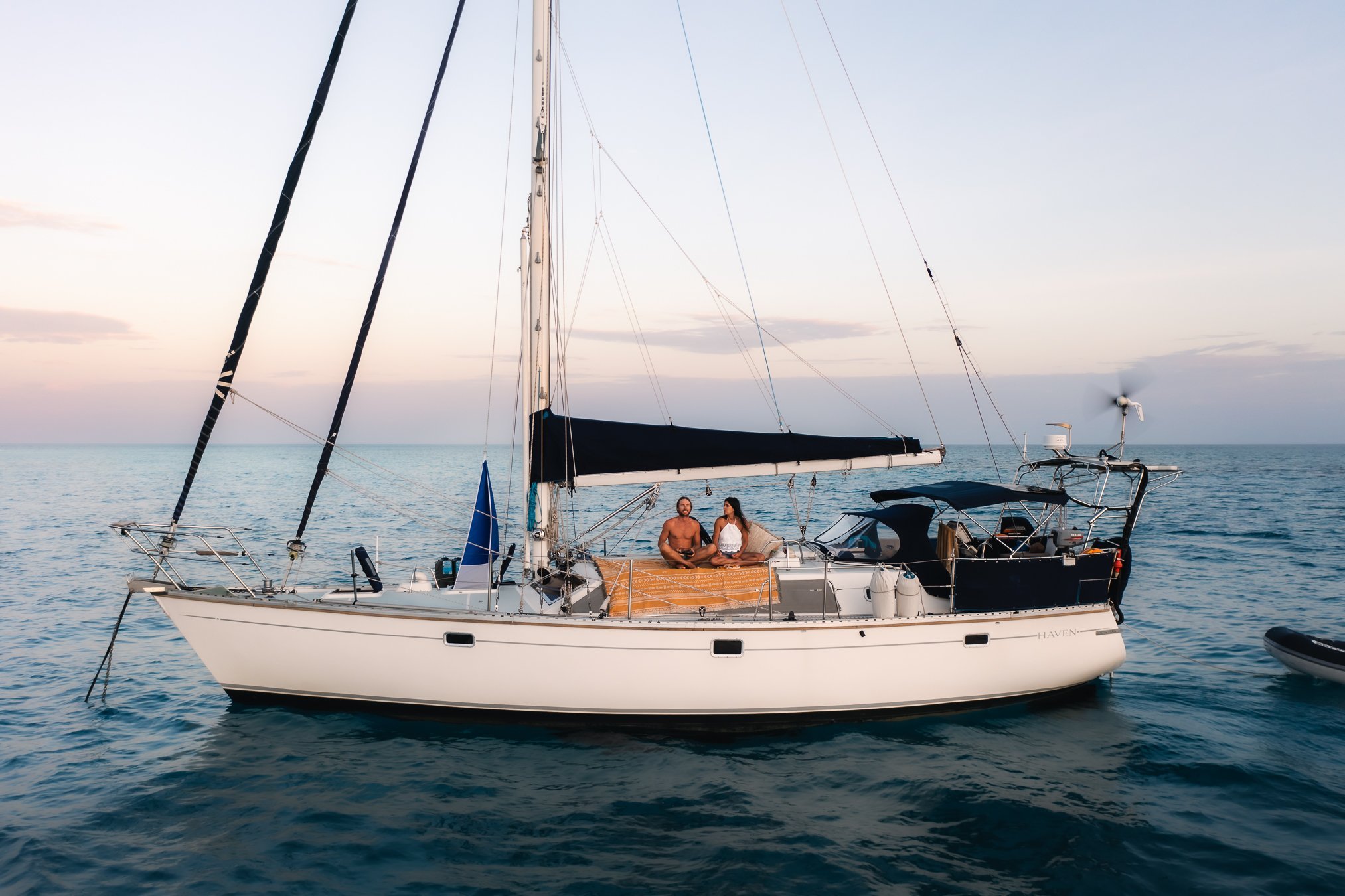 Sailing the Great Barrier Reef, Queensland, Australia.