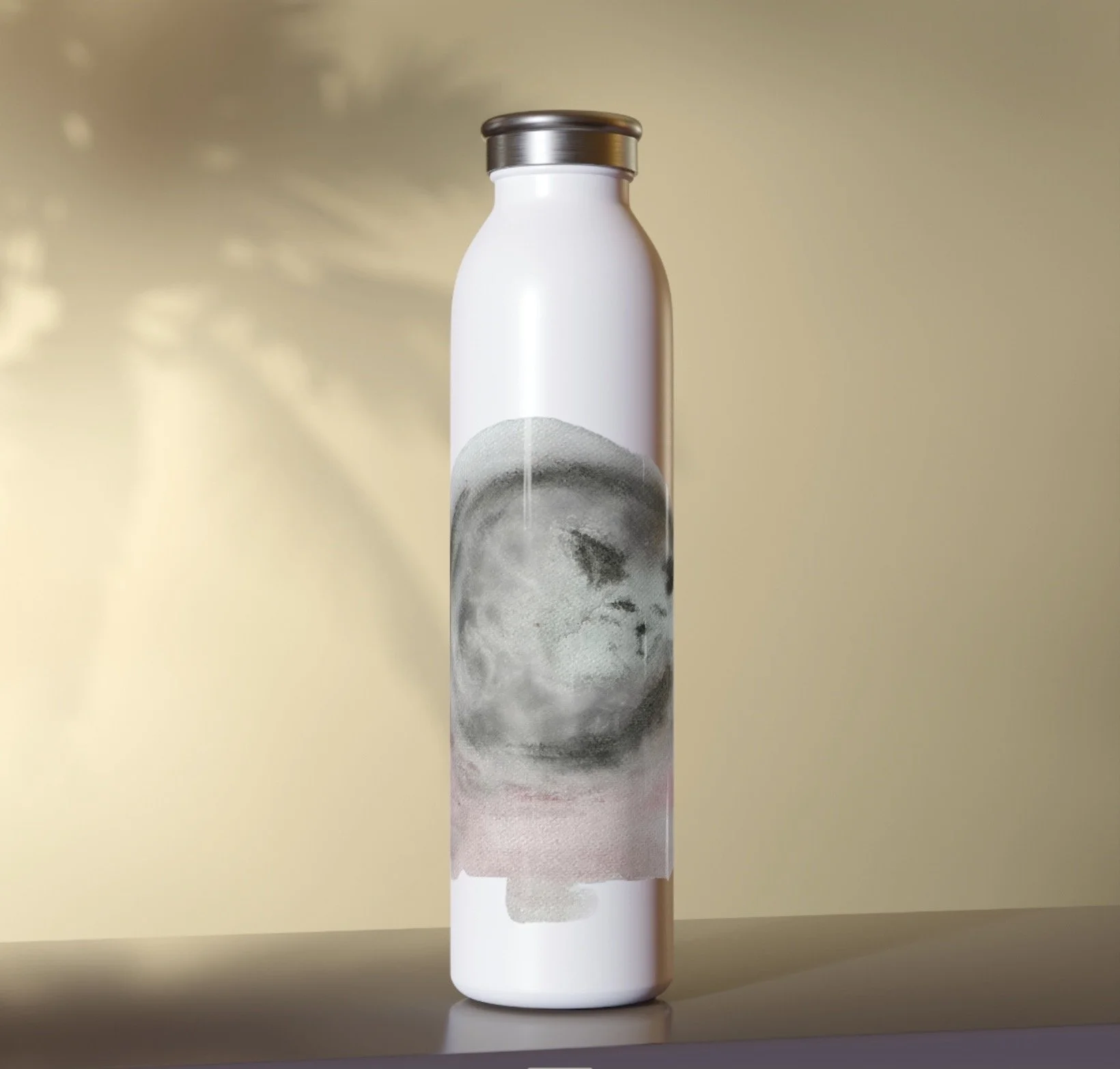 Cat design Reusable Water Bottle