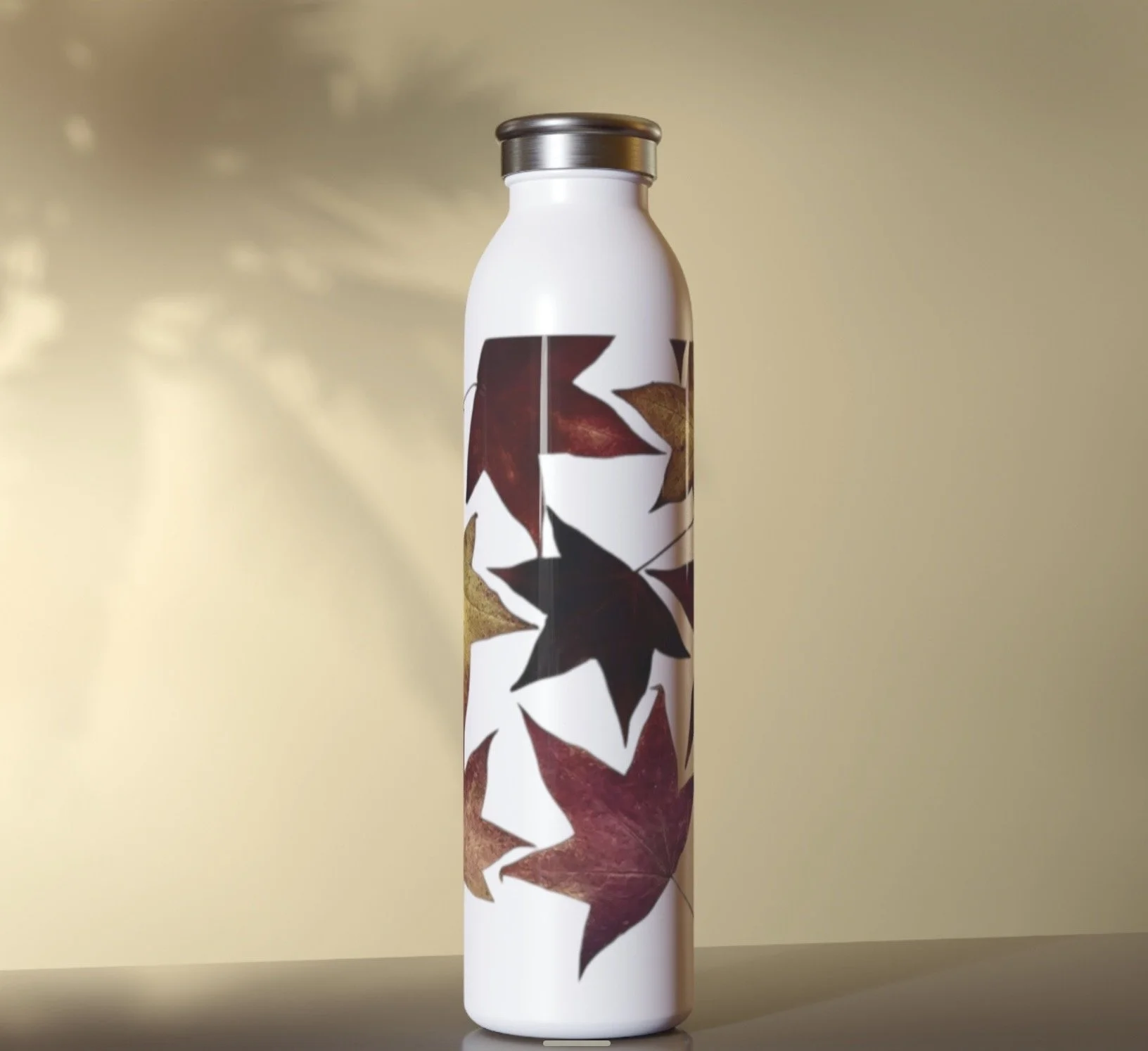 Autumn Leaf 2 design Reusable Water Bottle