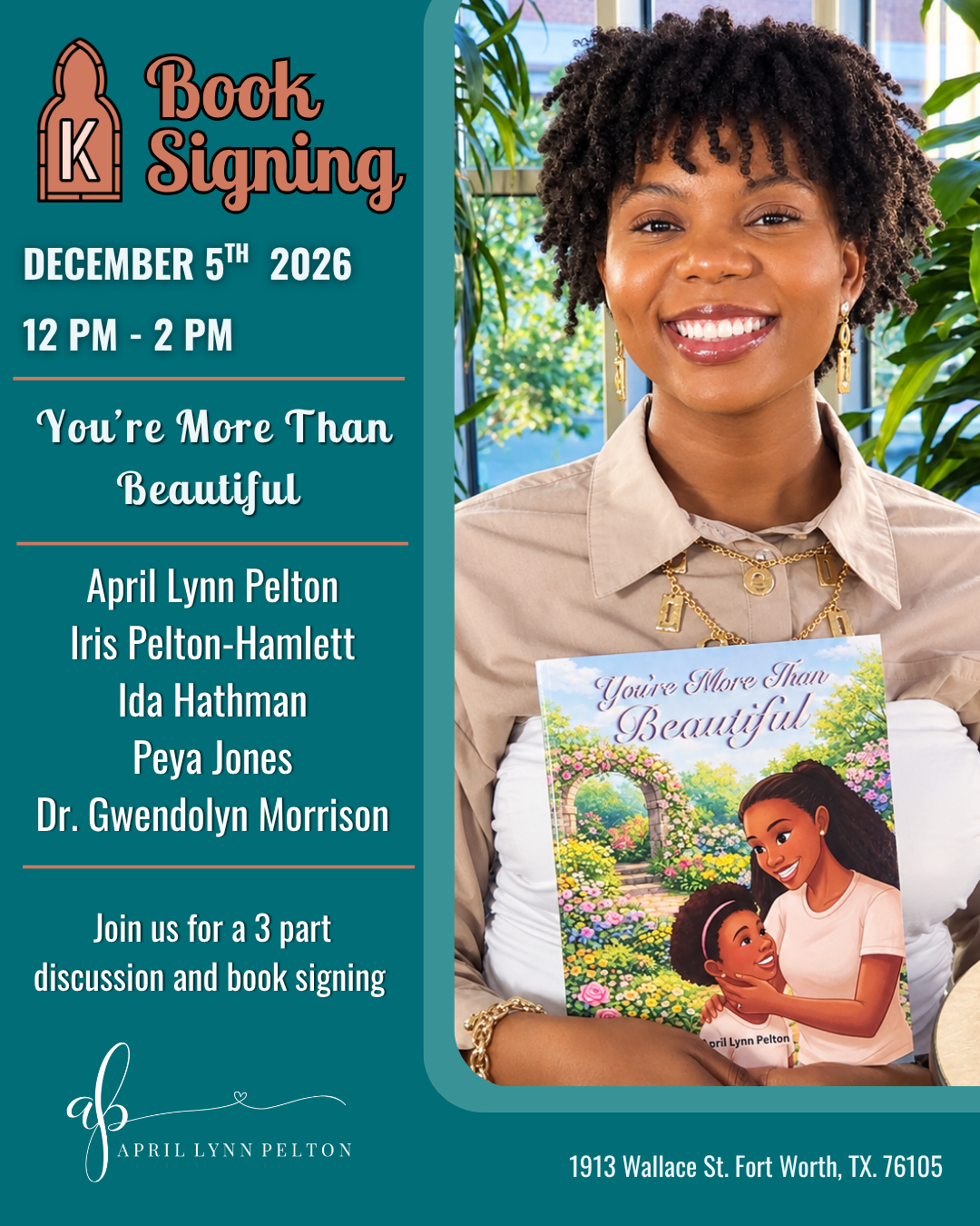 You're More Than Beautiful: Book Signing 