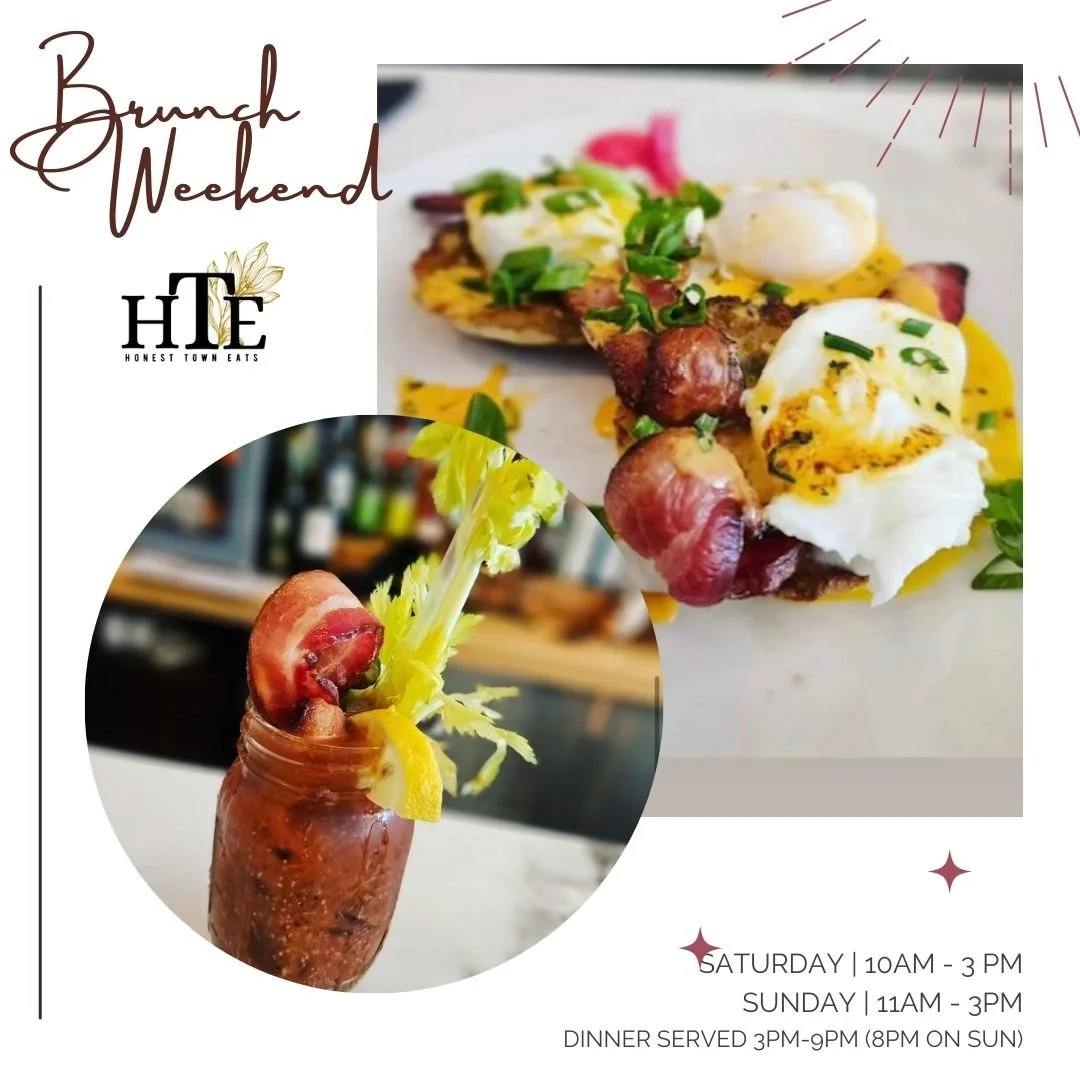 🌞 It may be raining outside but its always sunny at HTE -  Get ready for a cozy brunch weekend at Honest Town Eats! 🌞

Whether you&rsquo;re craving a classic breakfast plate or our fan-favorite &quot;HTE Benny,&quot; we&rsquo;ve got something for e