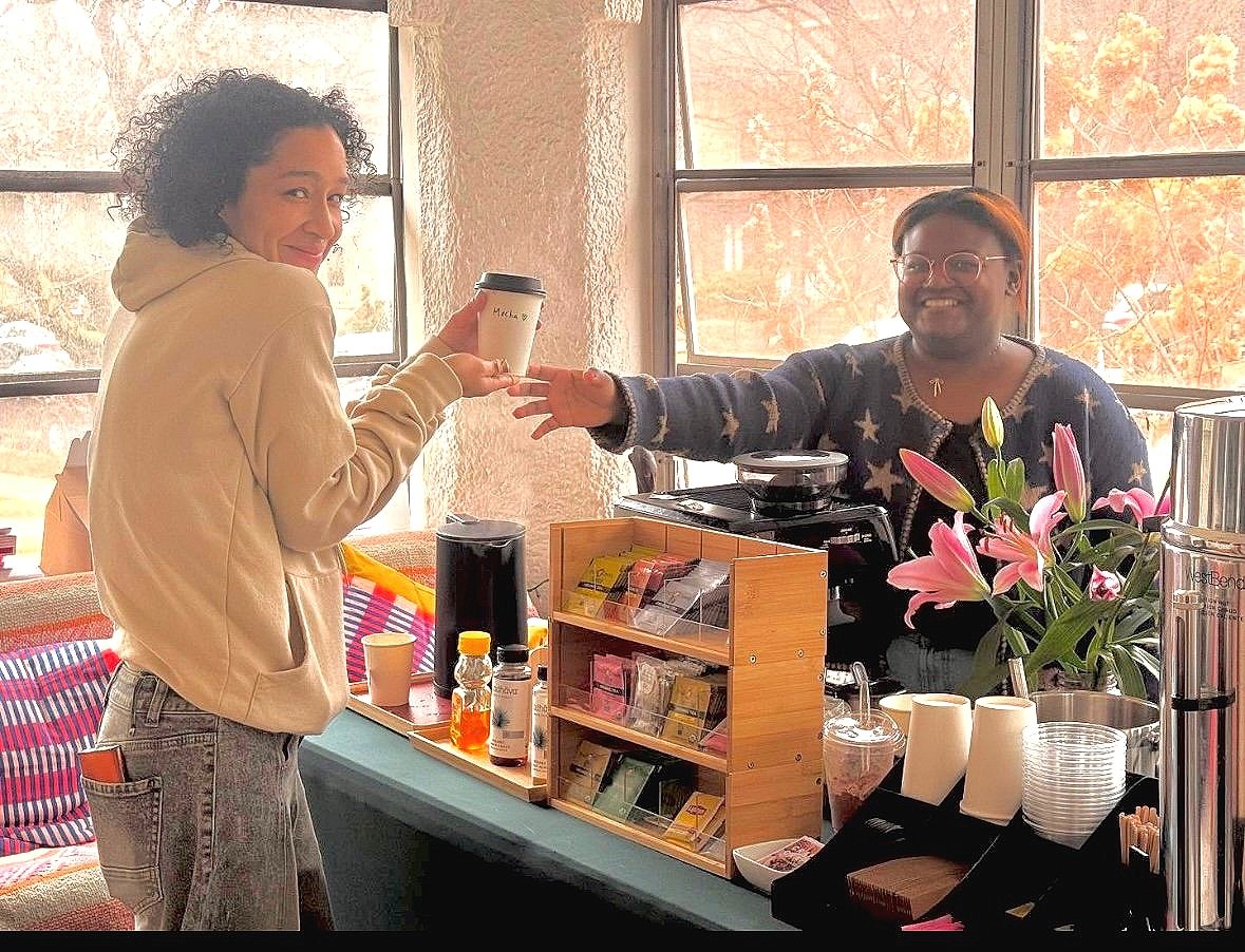 Production coffee bar and espresso station for LA film crew