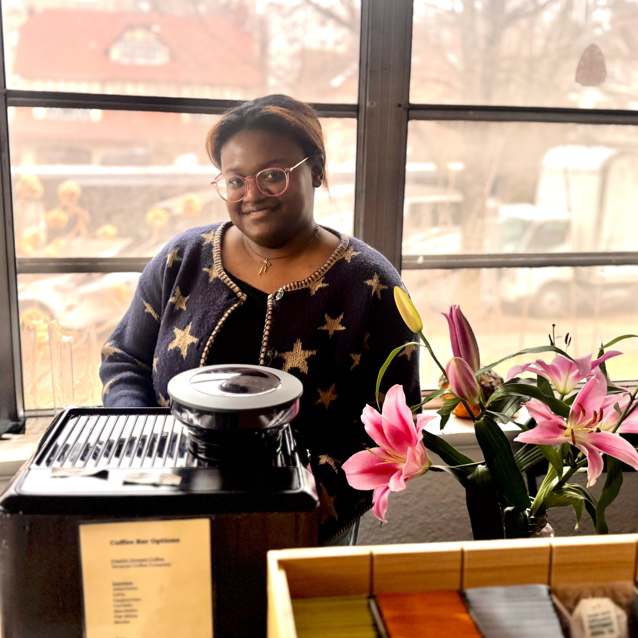 Mobile espresso bar serving specialty coffee on a New York film set