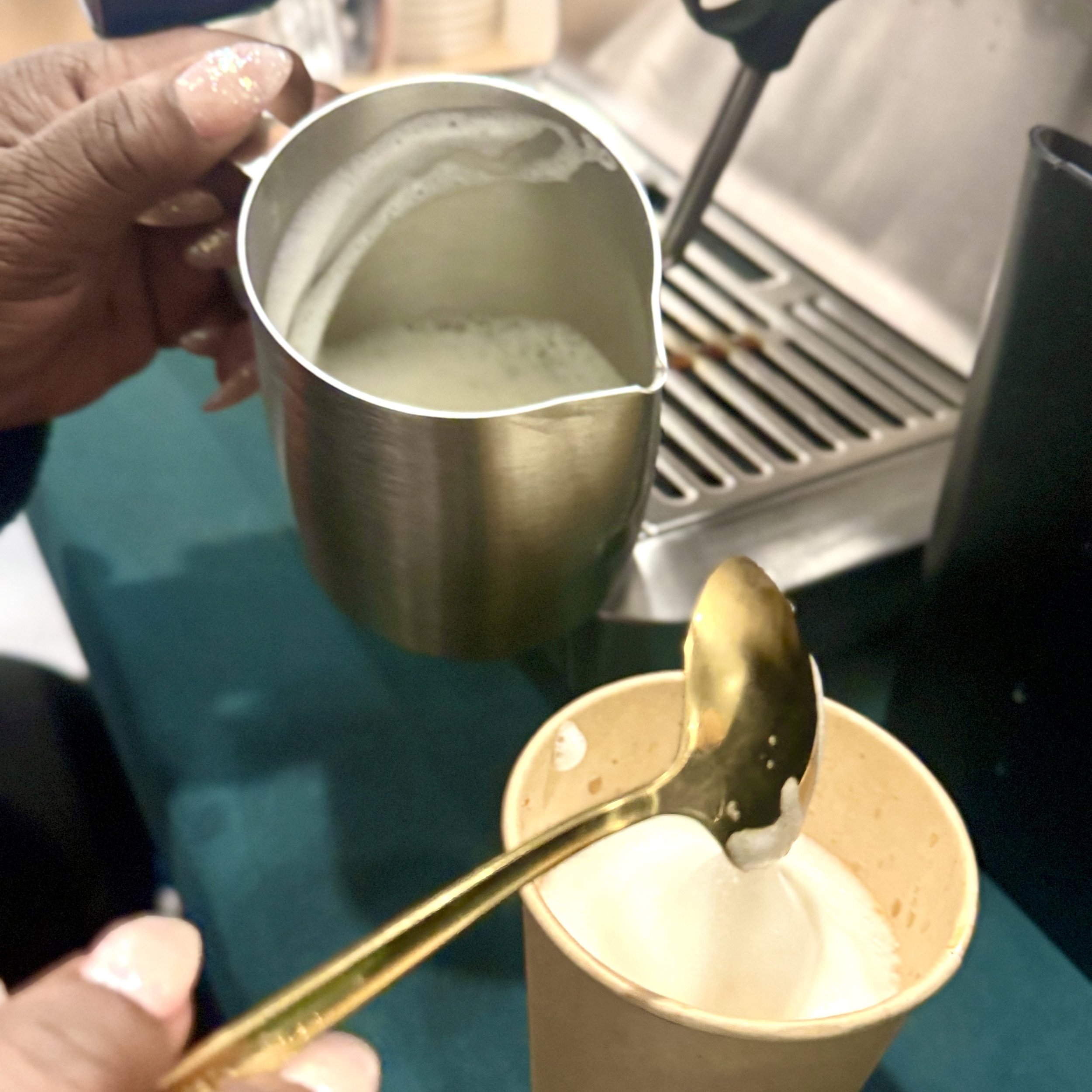 Mobile espresso bar serving specialty coffee on LA film set