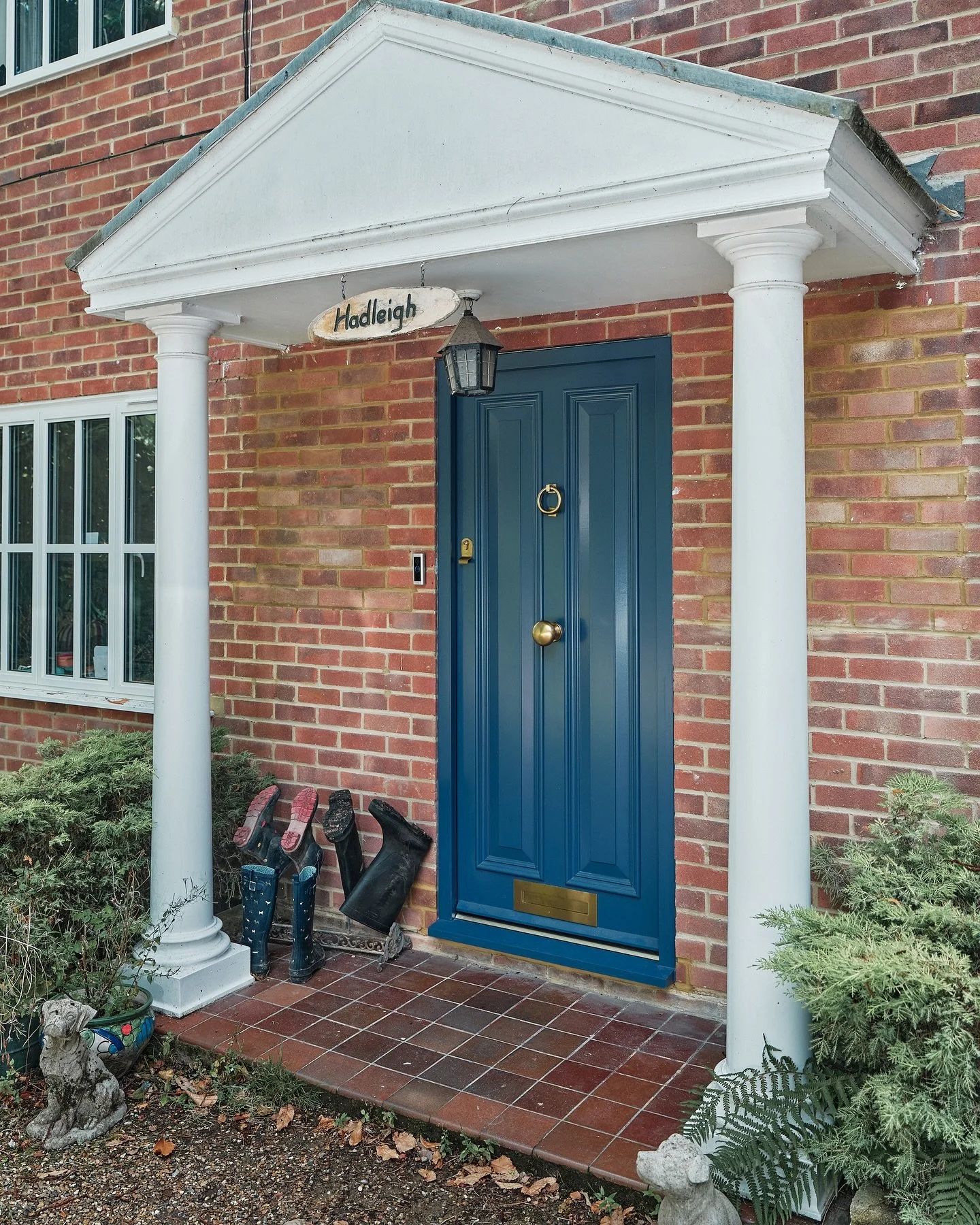 Crafted in our workshop: A bold blue front door making a statement. Elevate your home with our unique touch.

 #Woodwork #BoldBlueDoor #Handmadelegance