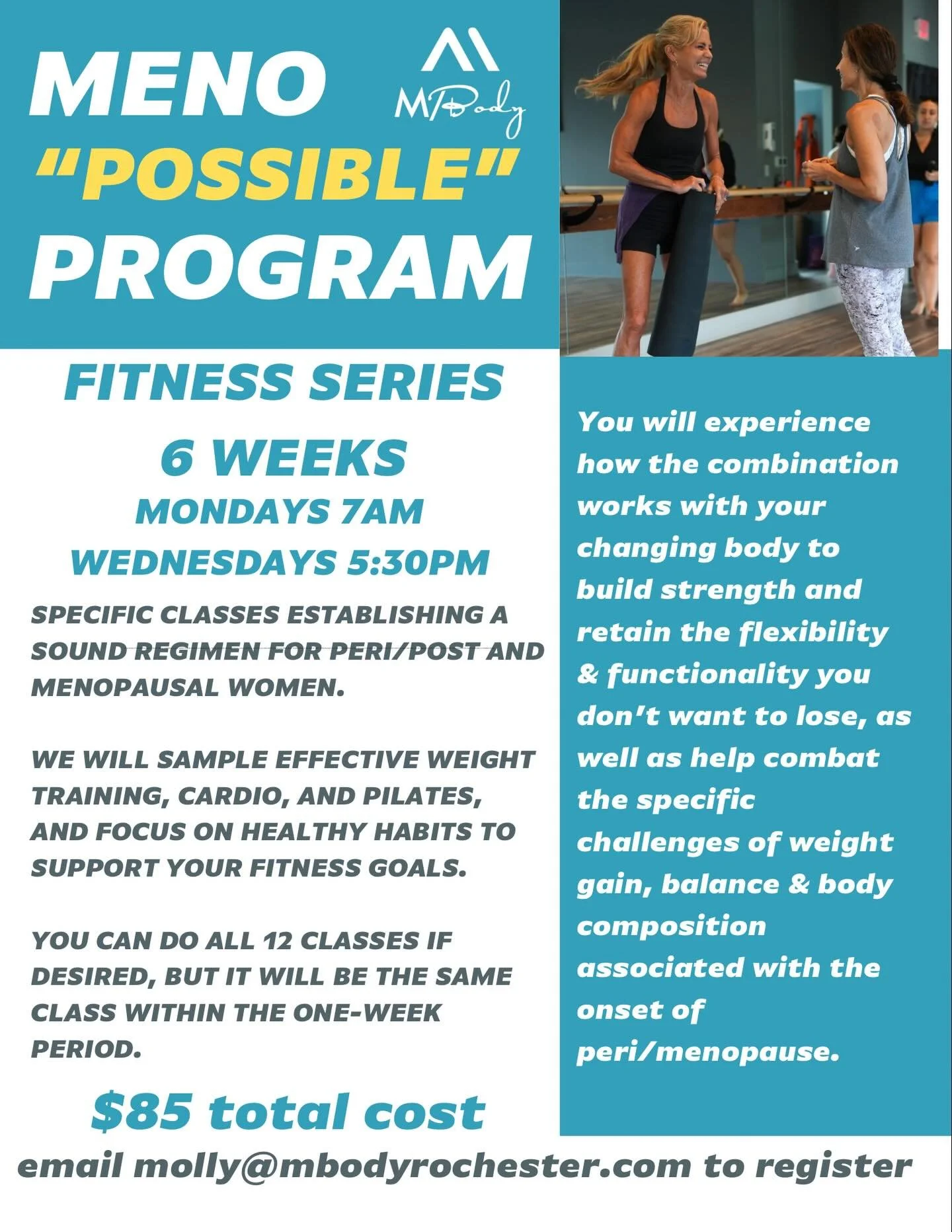 This is the most specialized targeted program in upstate New York. Sign up for any/all of the program. DM for any details or with any questions! #menopause #perimenopause #mpoweryourself #mbracelife #mbodyrochester