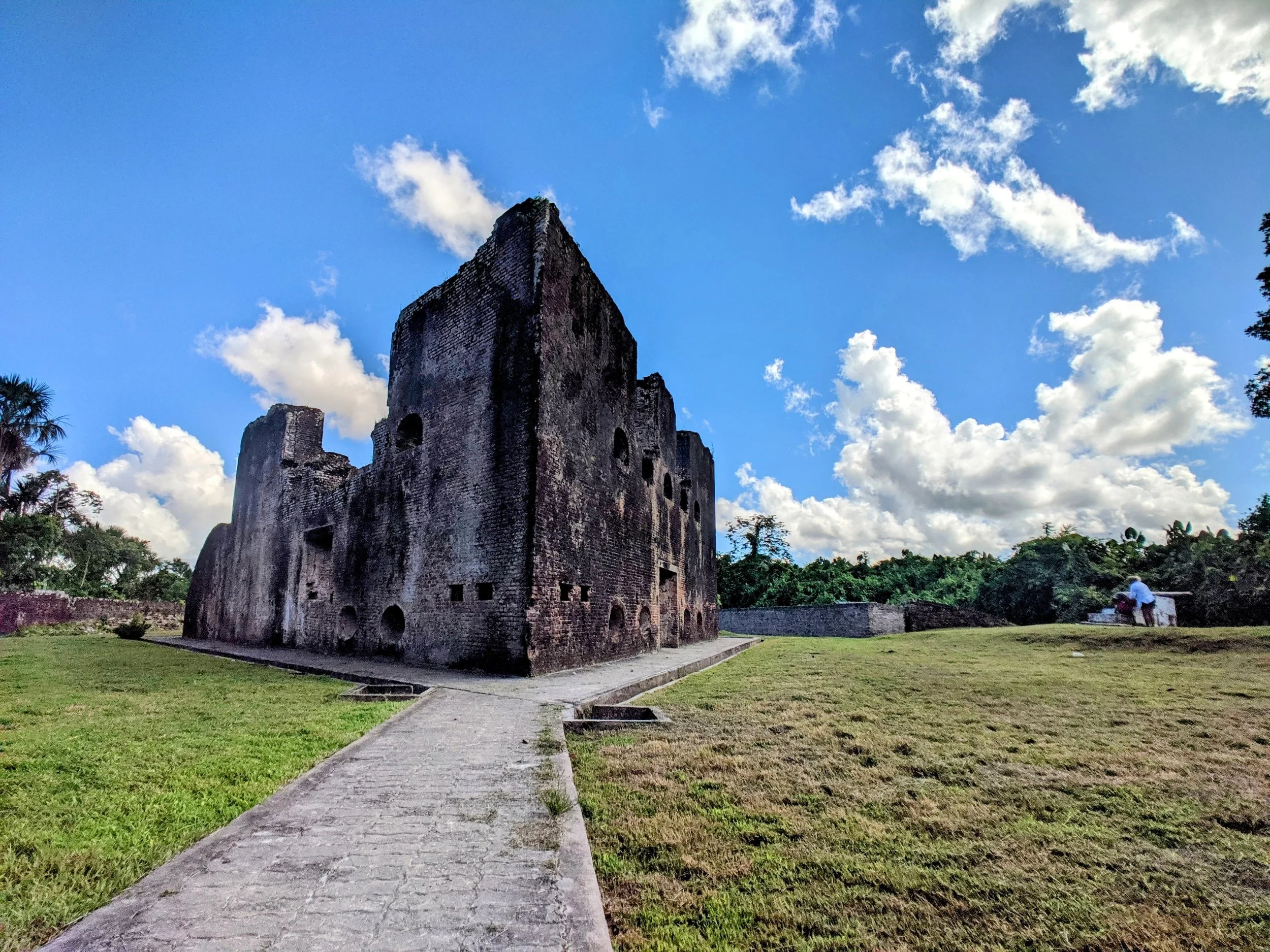 Ruins of part of colonial-era Fort Zeelandia